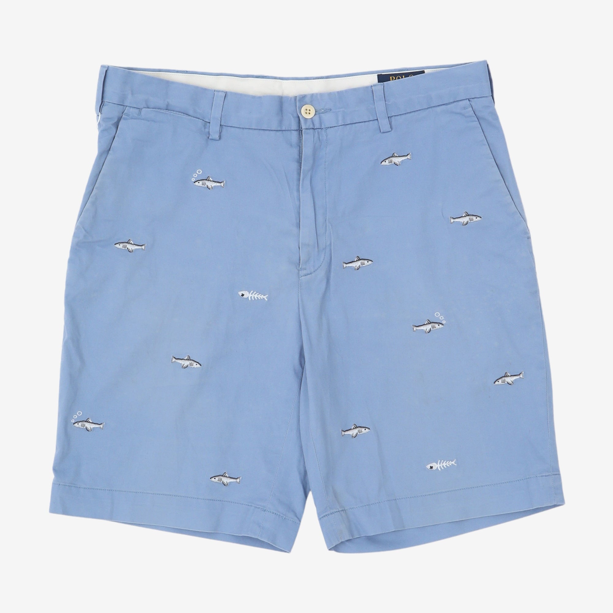 Classic Fish Embroidered Shorts (32W)