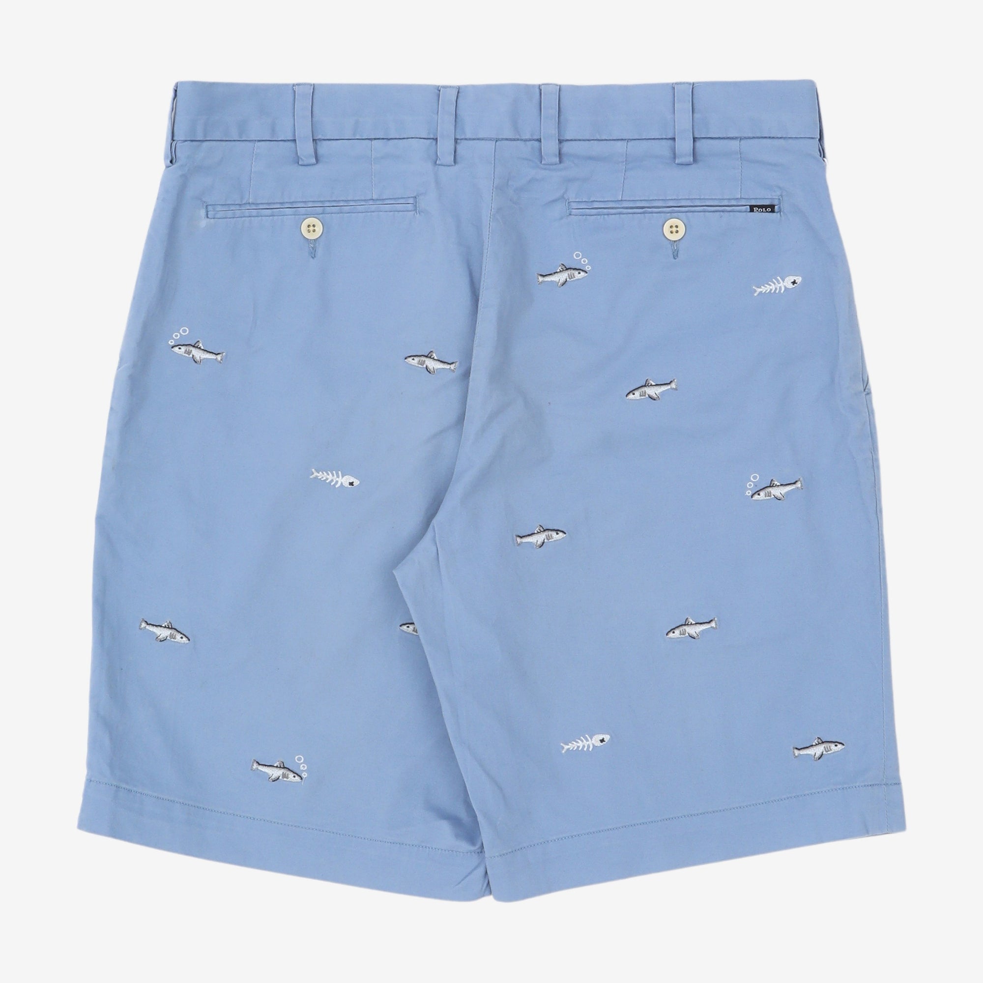 Classic Fish Embroidered Shorts (32W)