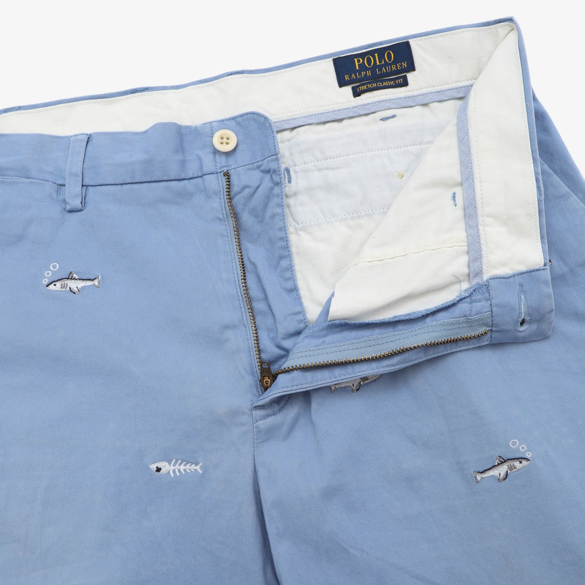 Classic Fish Embroidered Shorts (32W)