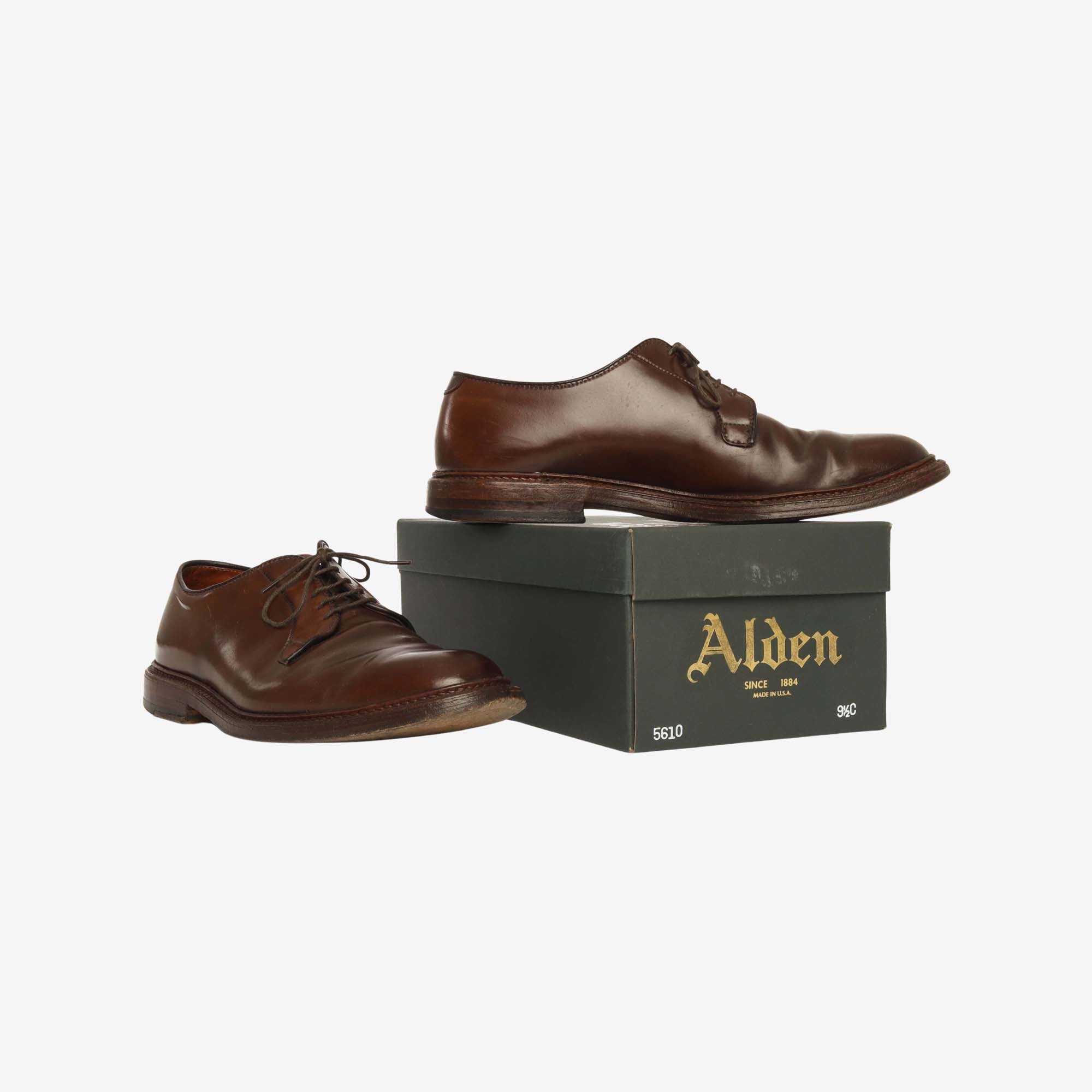 5610 Cigar Cordovan Plain Toe Blucher (14oz Berlin)
