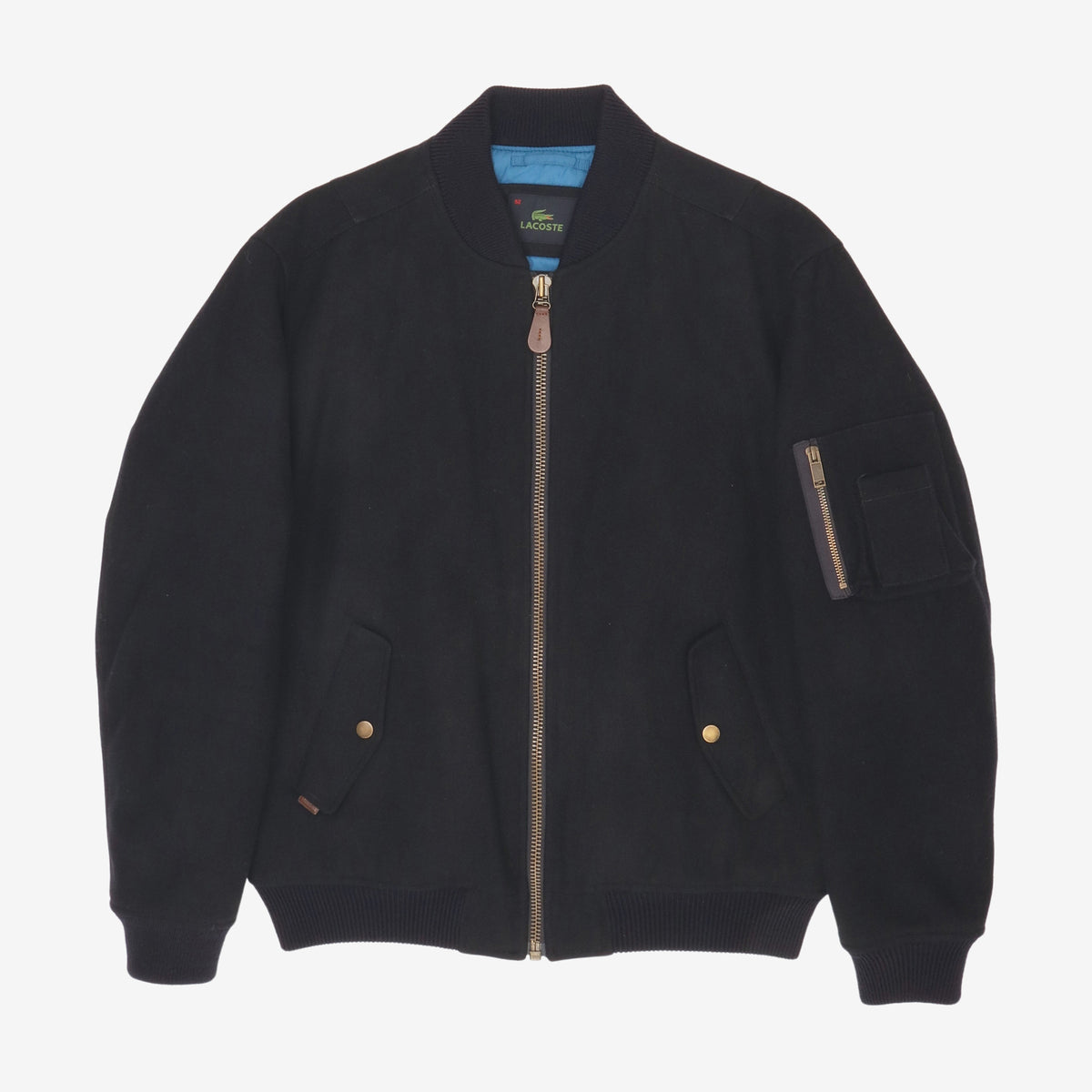 Lacoste Wool Bomber Jacket – Marrkt Lacoste Wool Bomber Jacket – Marrkt