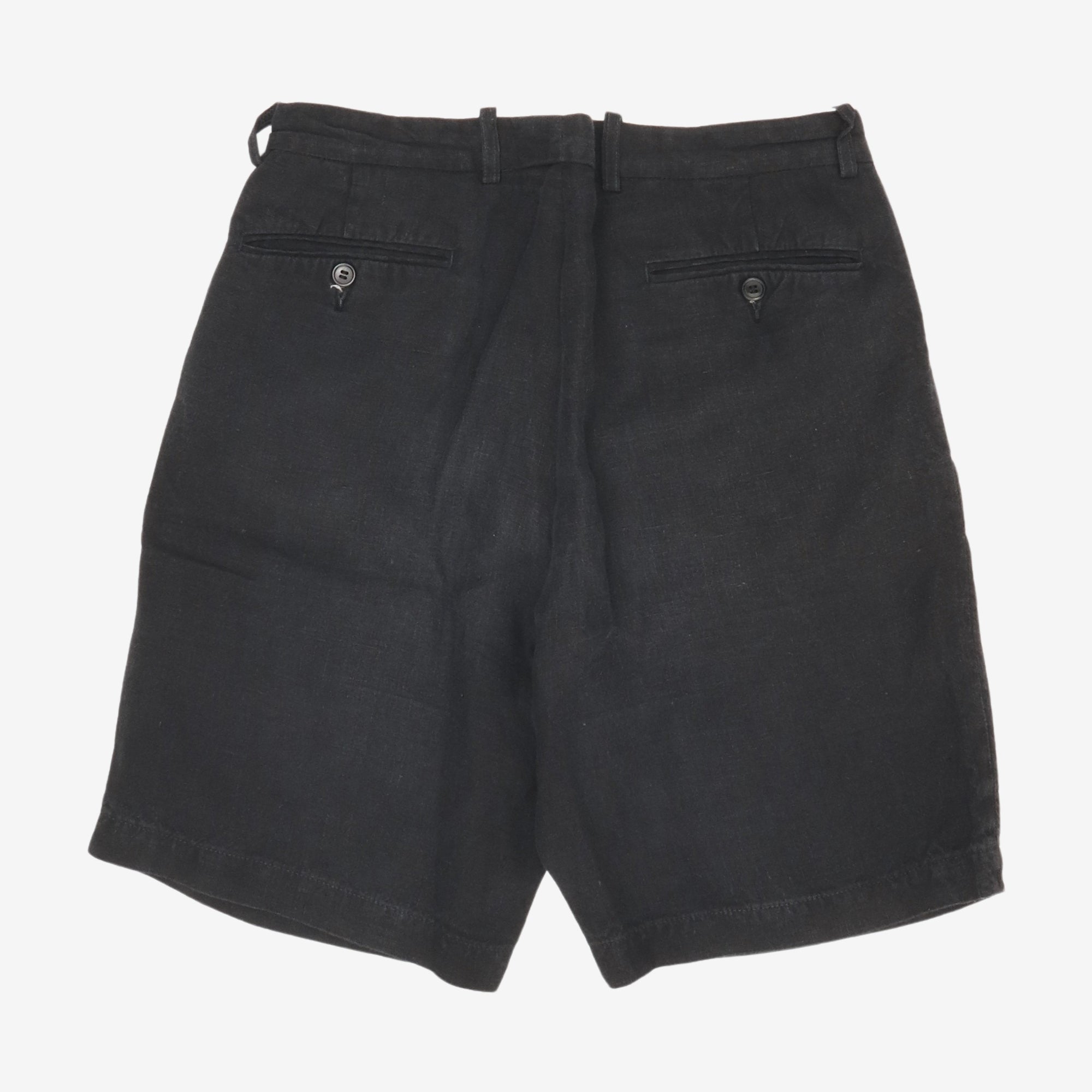 Linen Pleated Shorts (28W)
