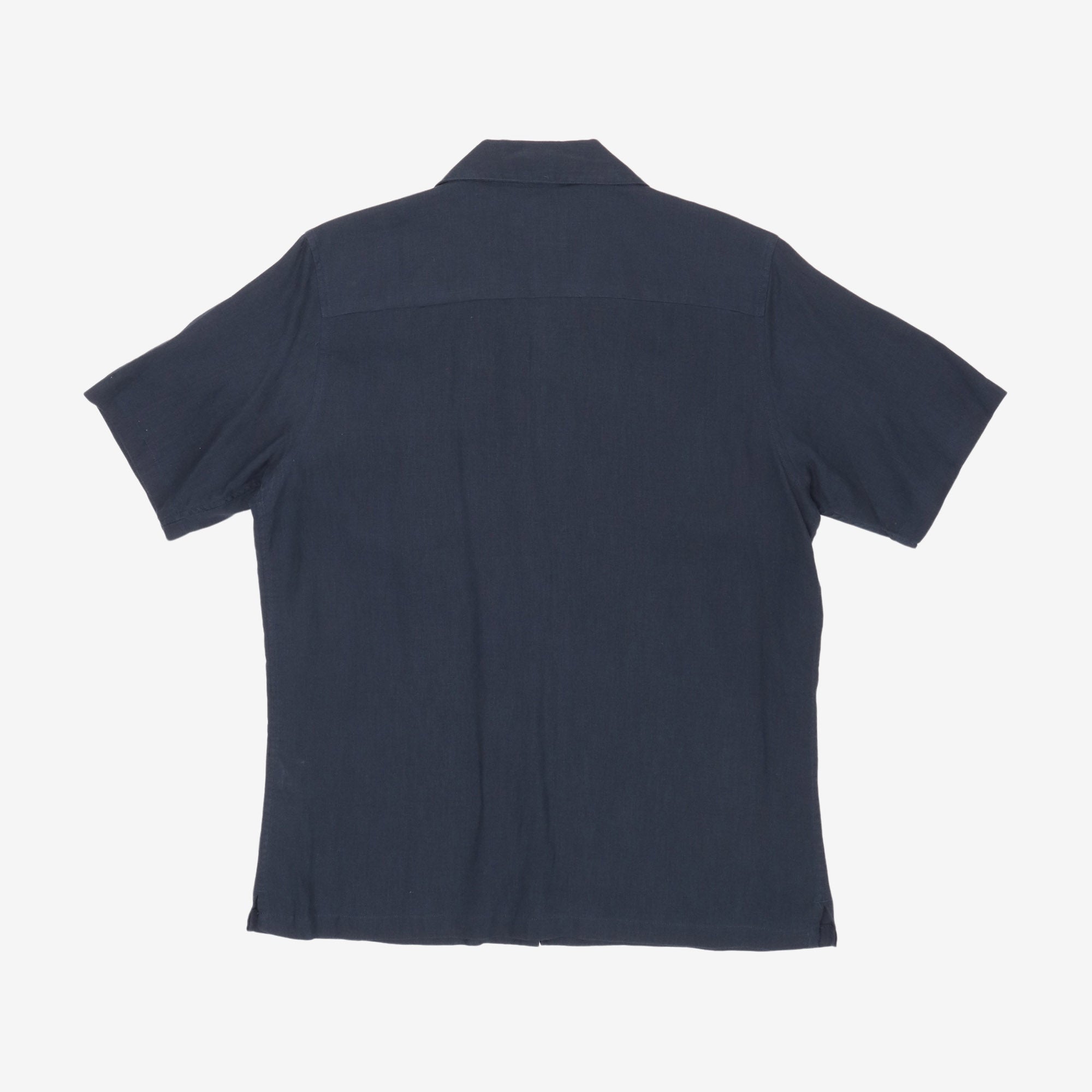 SS Linen Camp Collar Shirt
