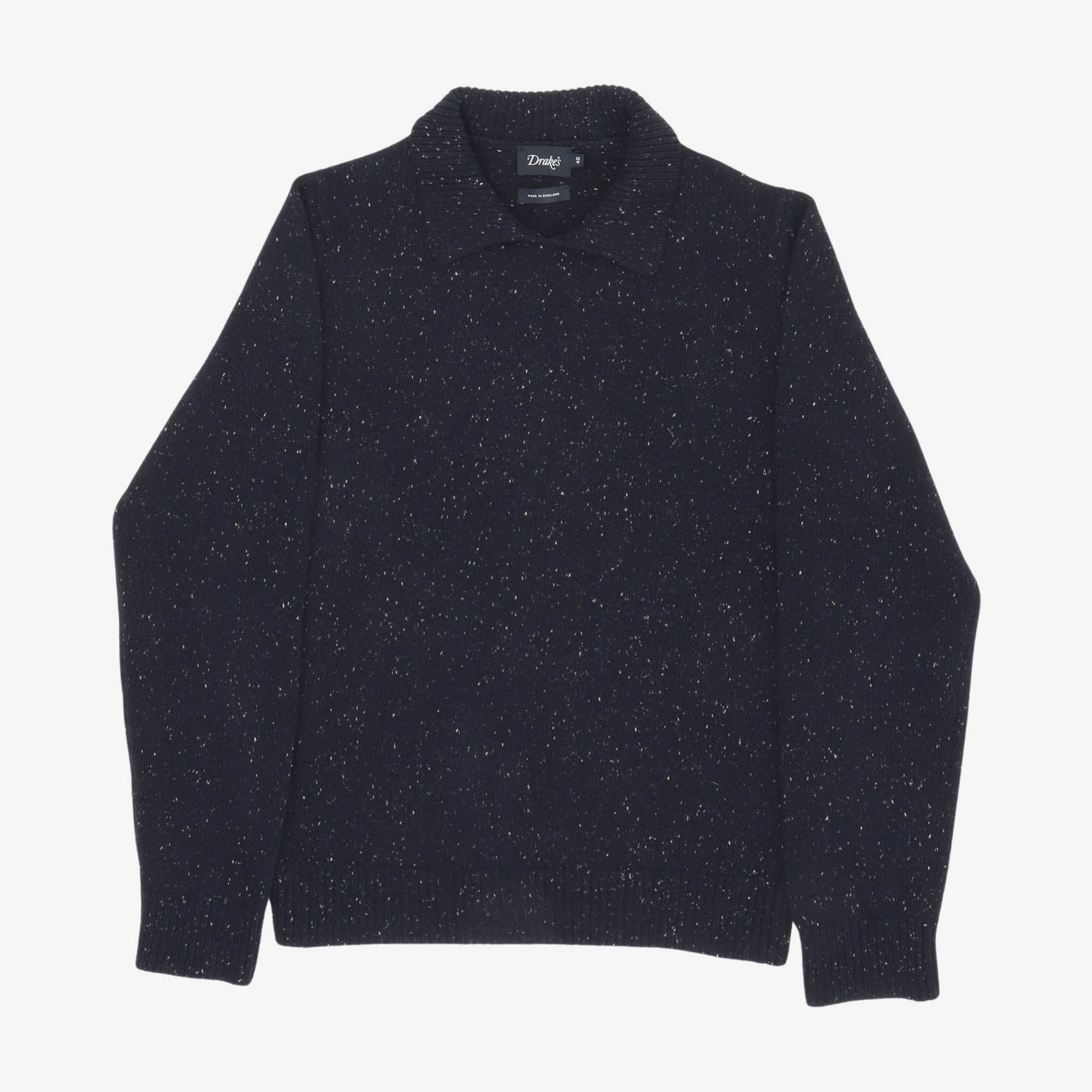 Sheelin Speckle Knit Collar Sweater