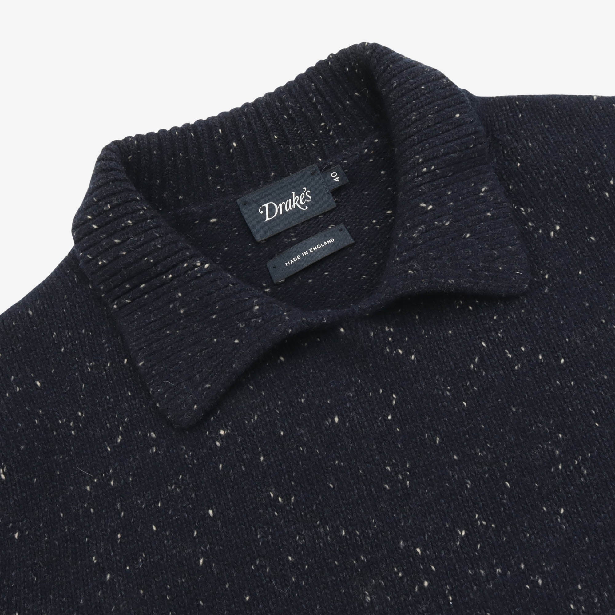 Sheelin Speckle Knit Collar Sweater