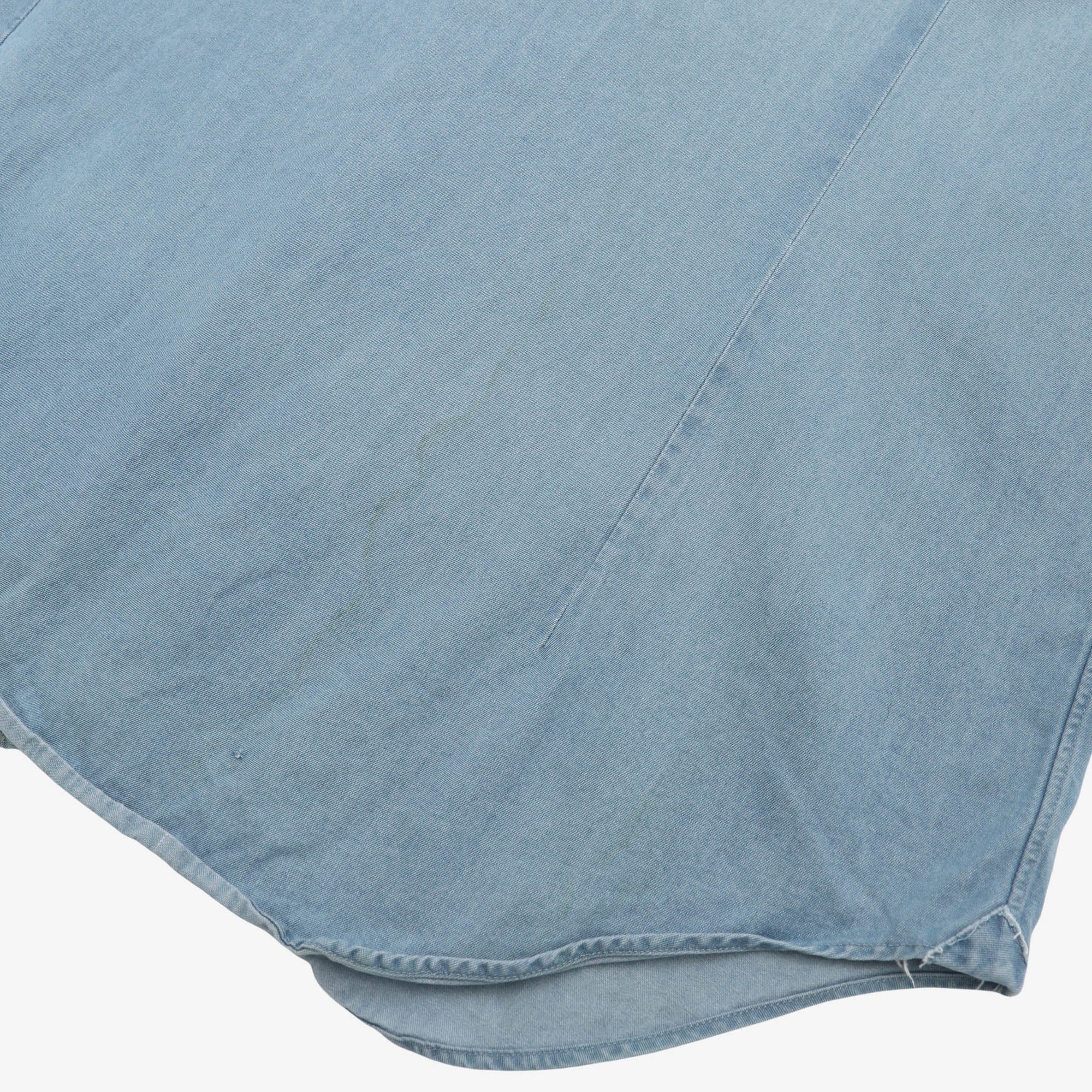Cutaway Collar Denim Shirt