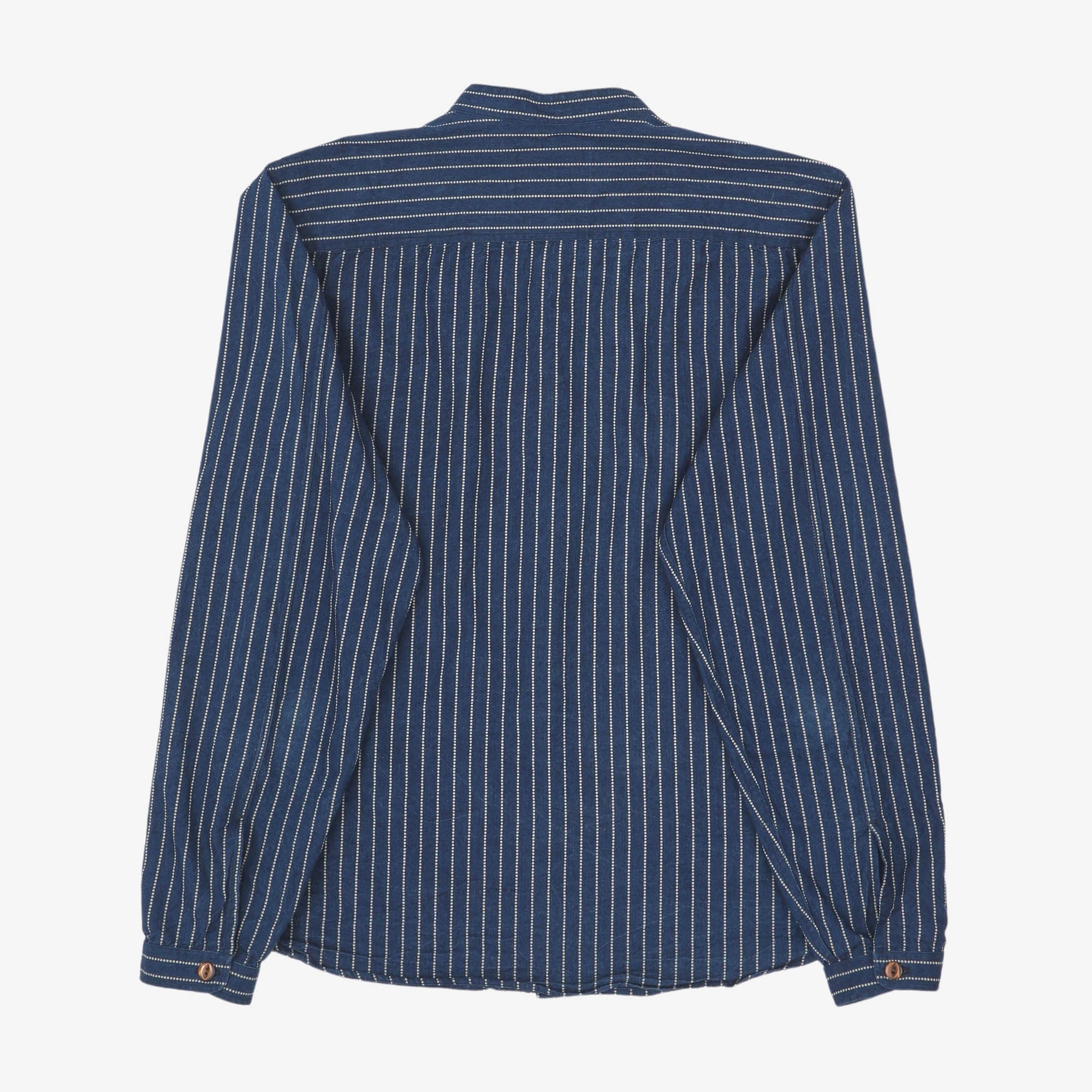 Selvedge Band Collar Wabash Shirt