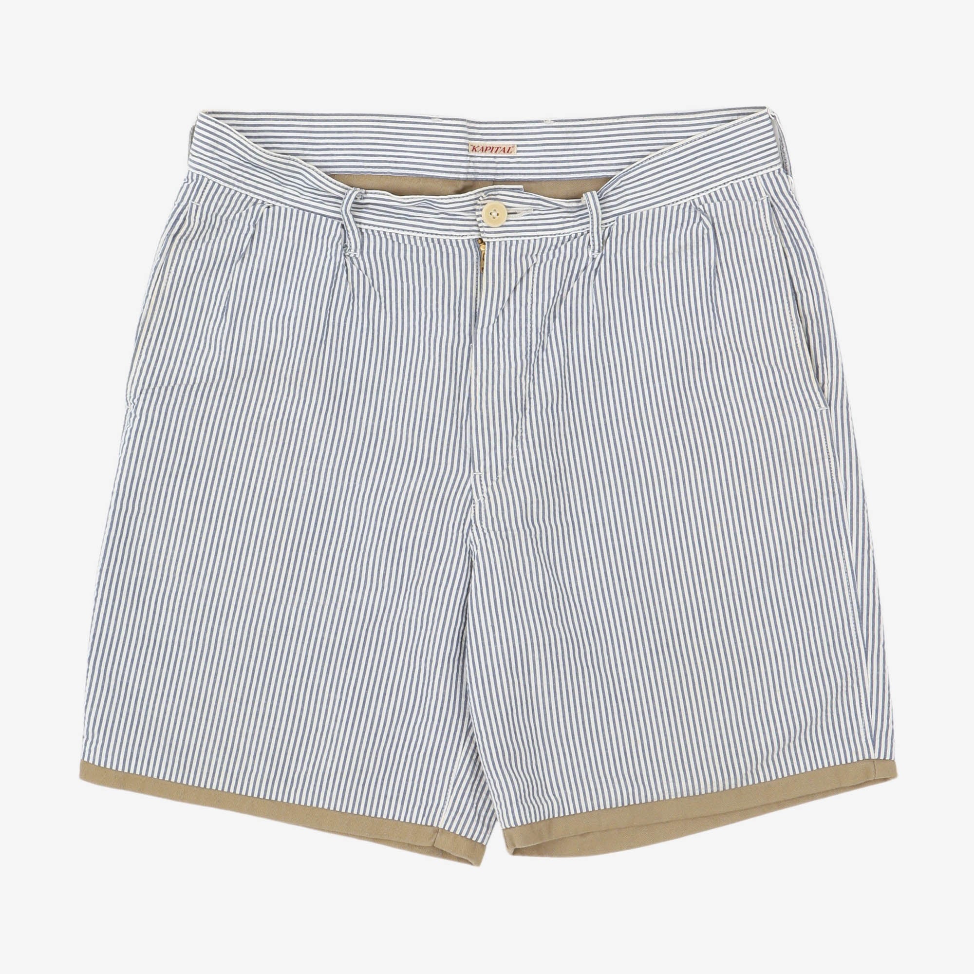 Striped Seersucker Shorts