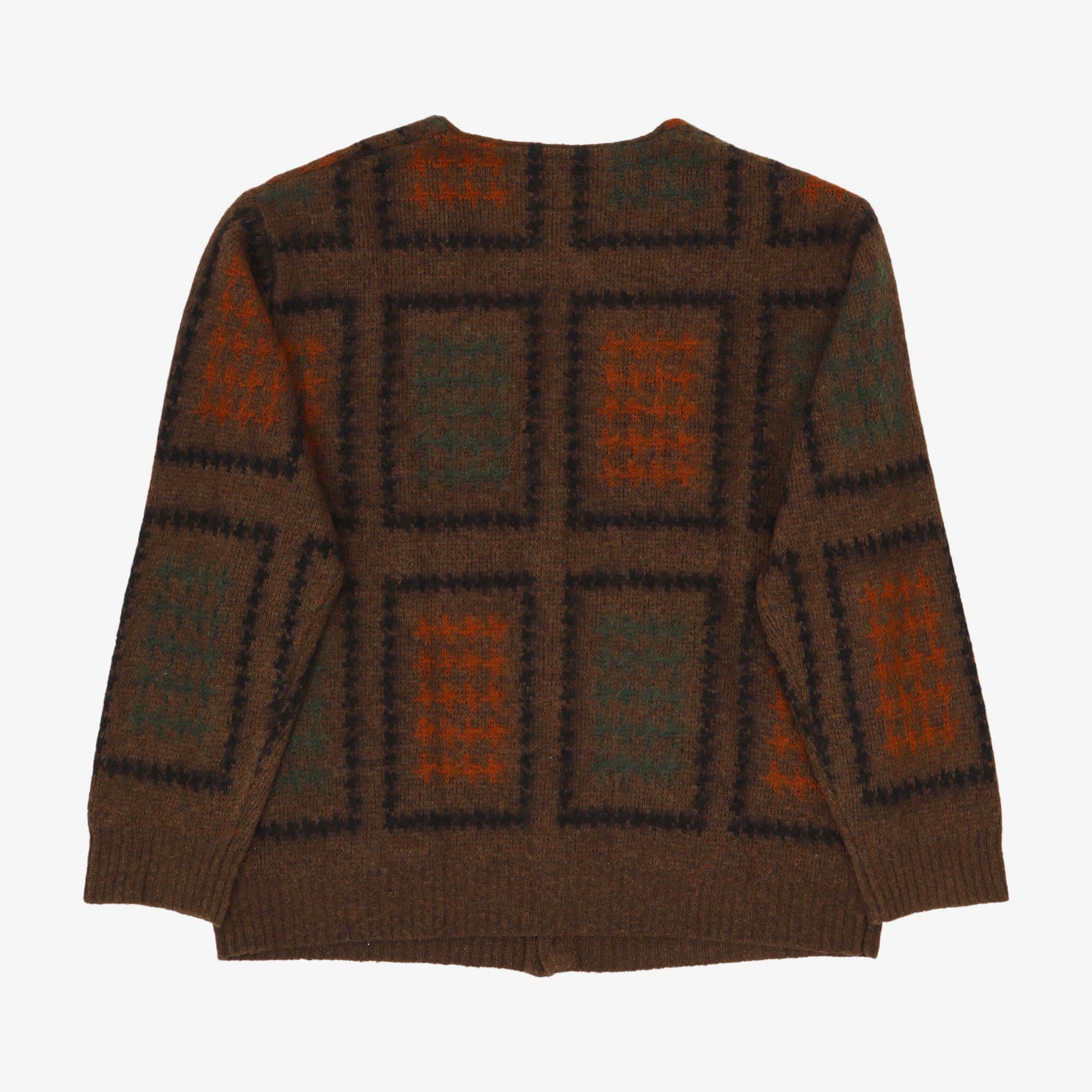 Double Jacquard Cardigan