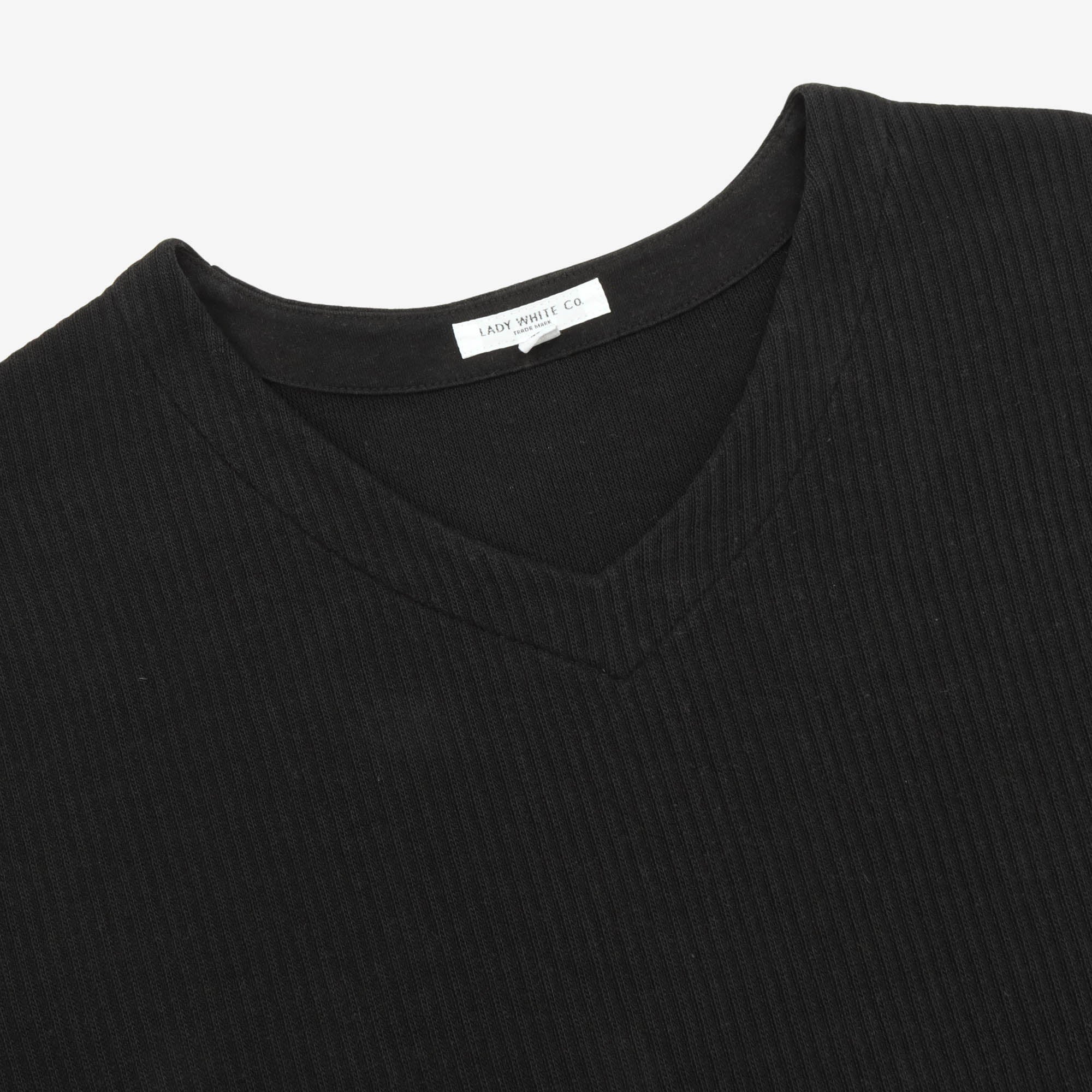V Neck Ribbed Sweater