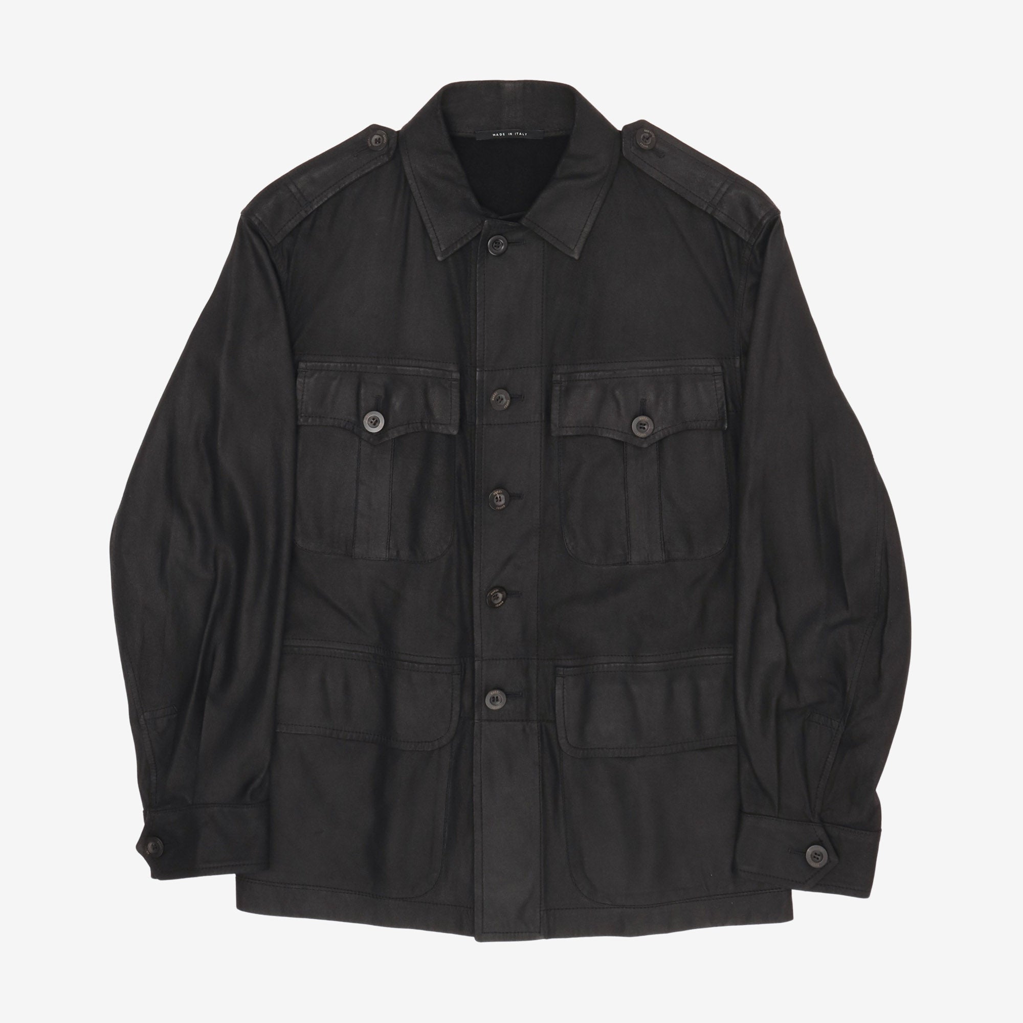 Leather Field Jacket