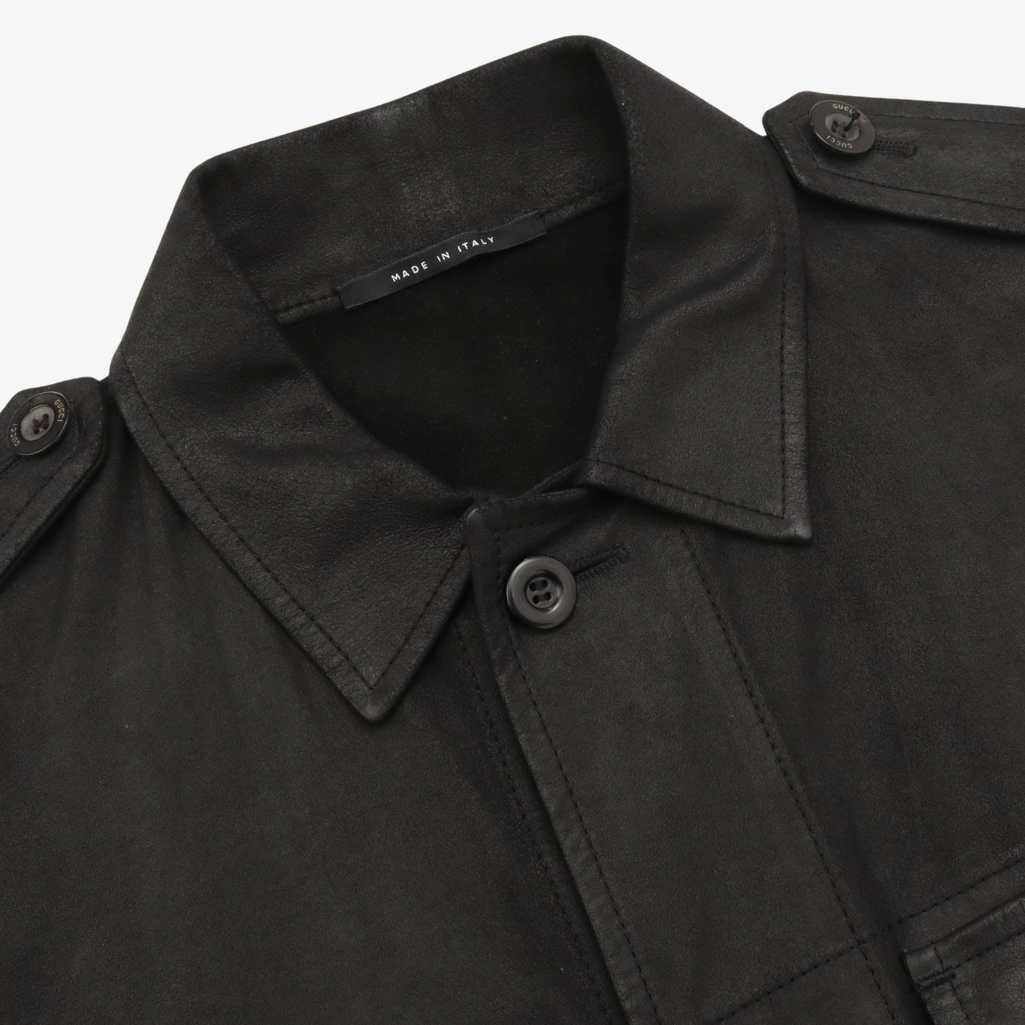 Leather Field Jacket
