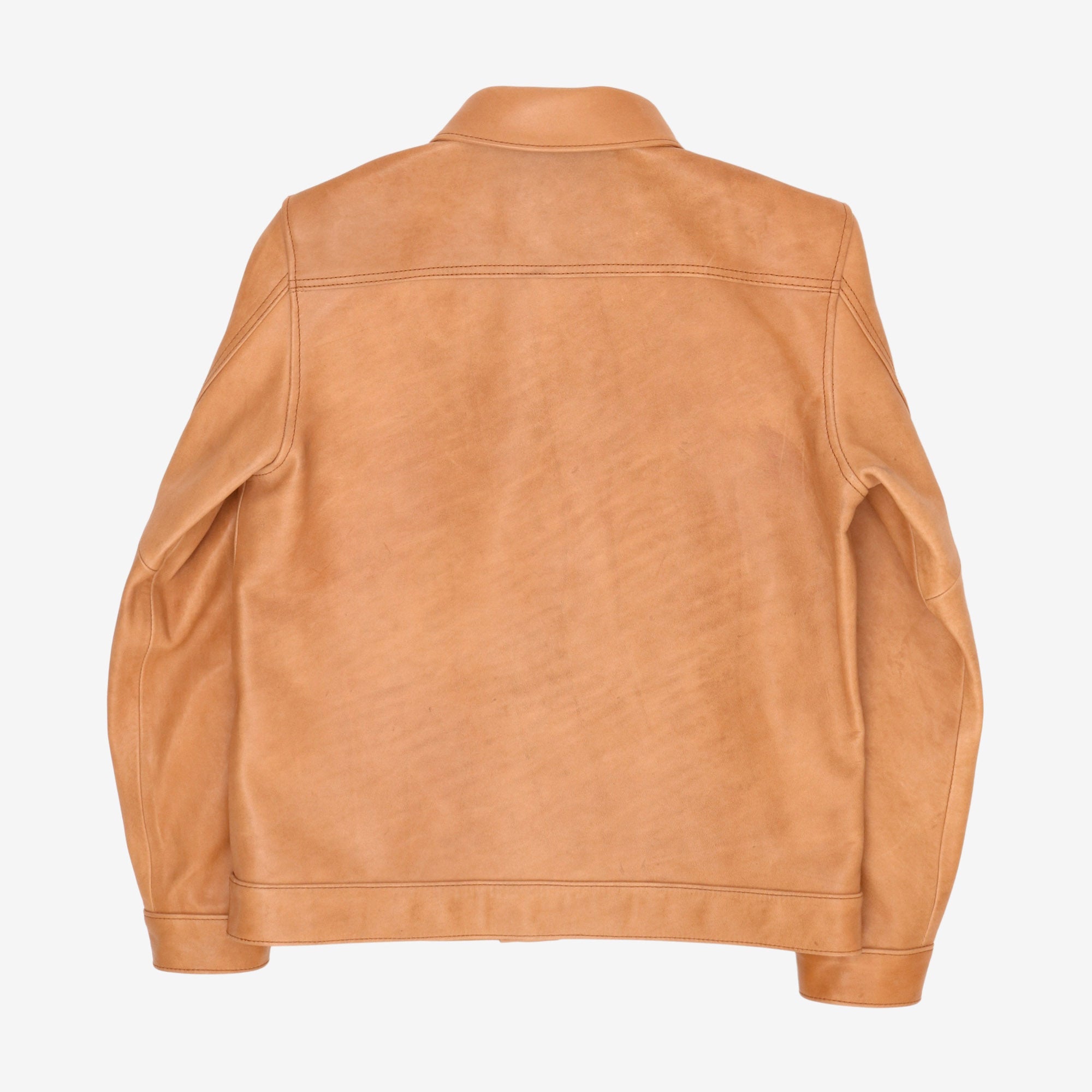 Kakishibu Persimmon Type 1 Leather Jacket