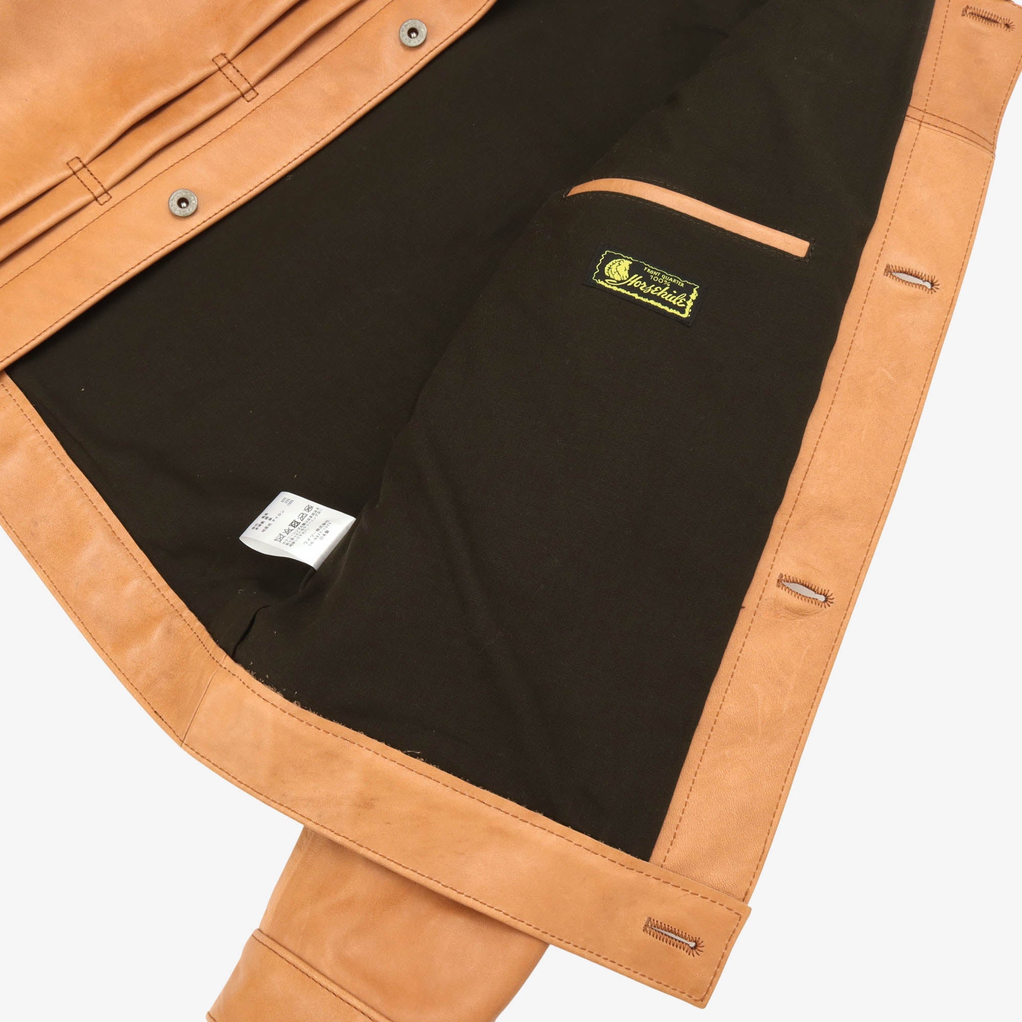 Kakishibu Persimmon Type 1 Leather Jacket