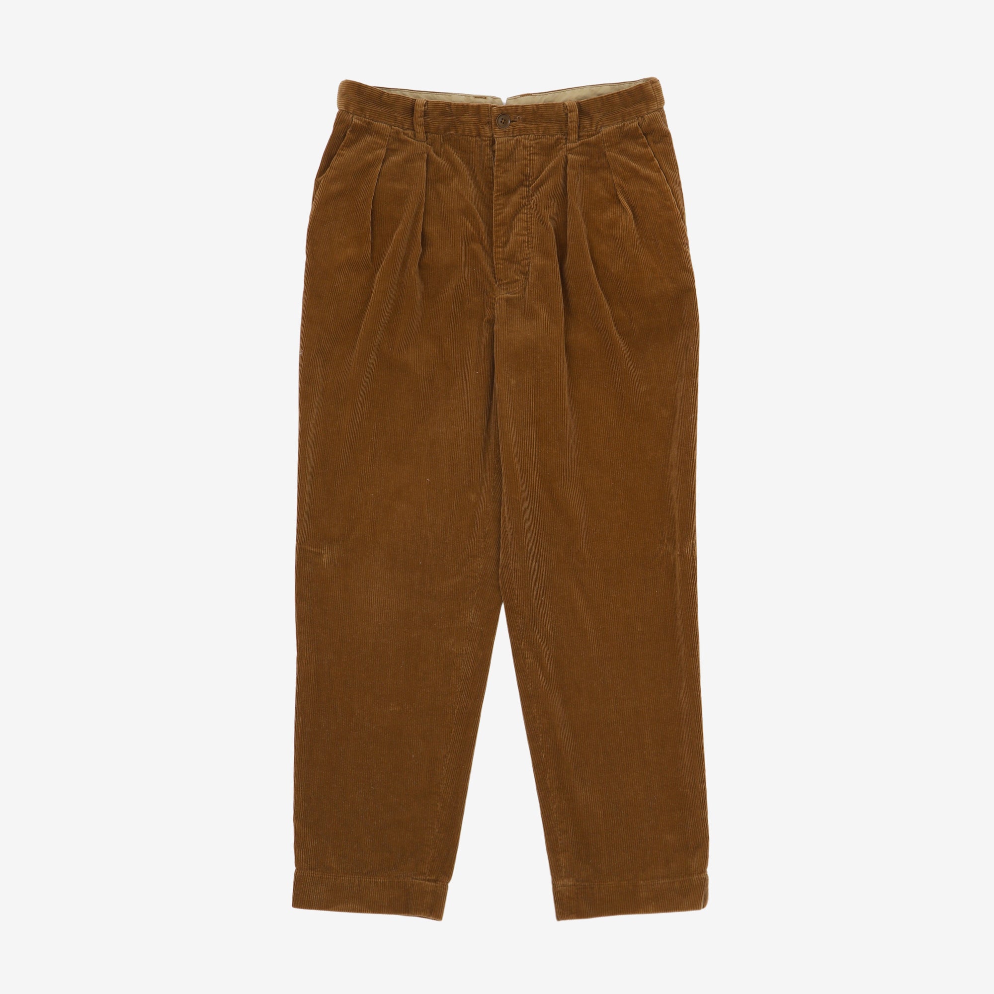 Corduroy Pleated Trousers (32W X 27L)