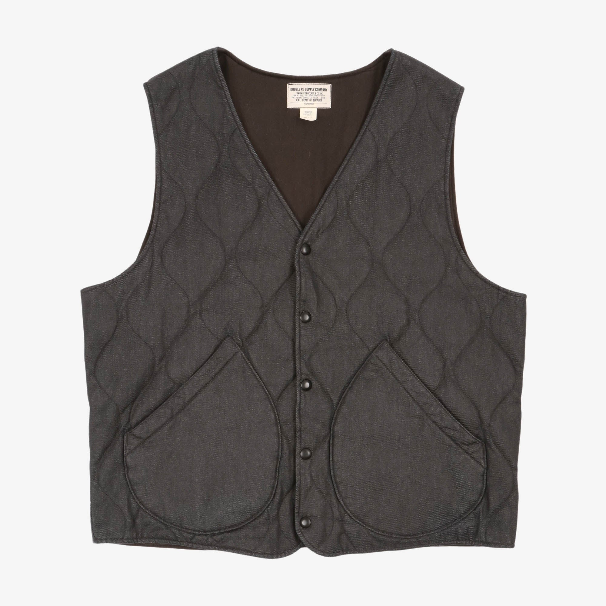 Hudson Quilted Denim Gilet
