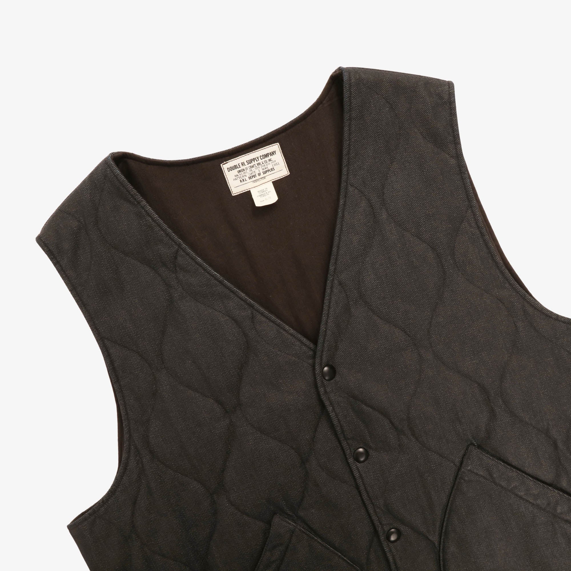Hudson Quilted Denim Gilet