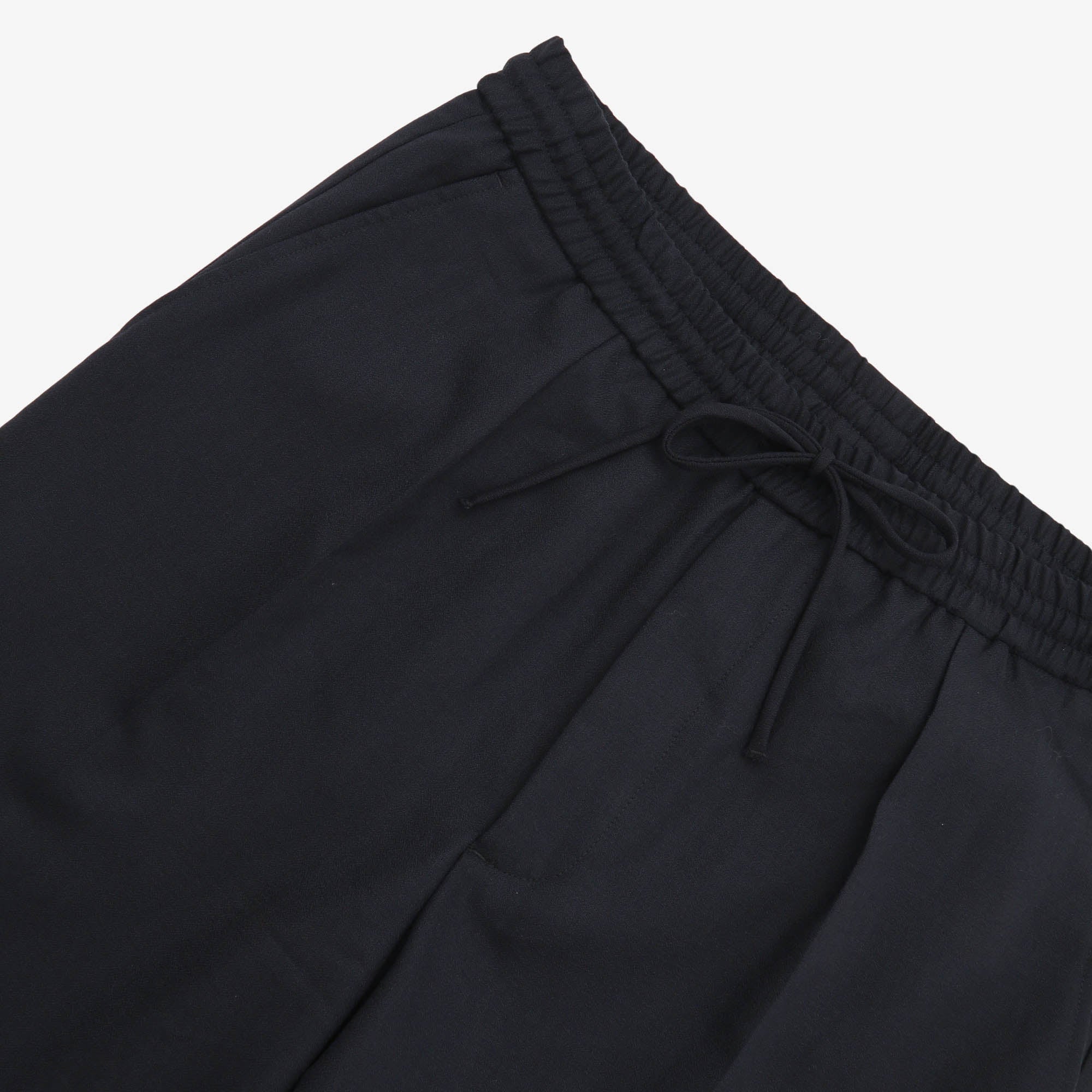 Elasticated Wool Pleated Pants