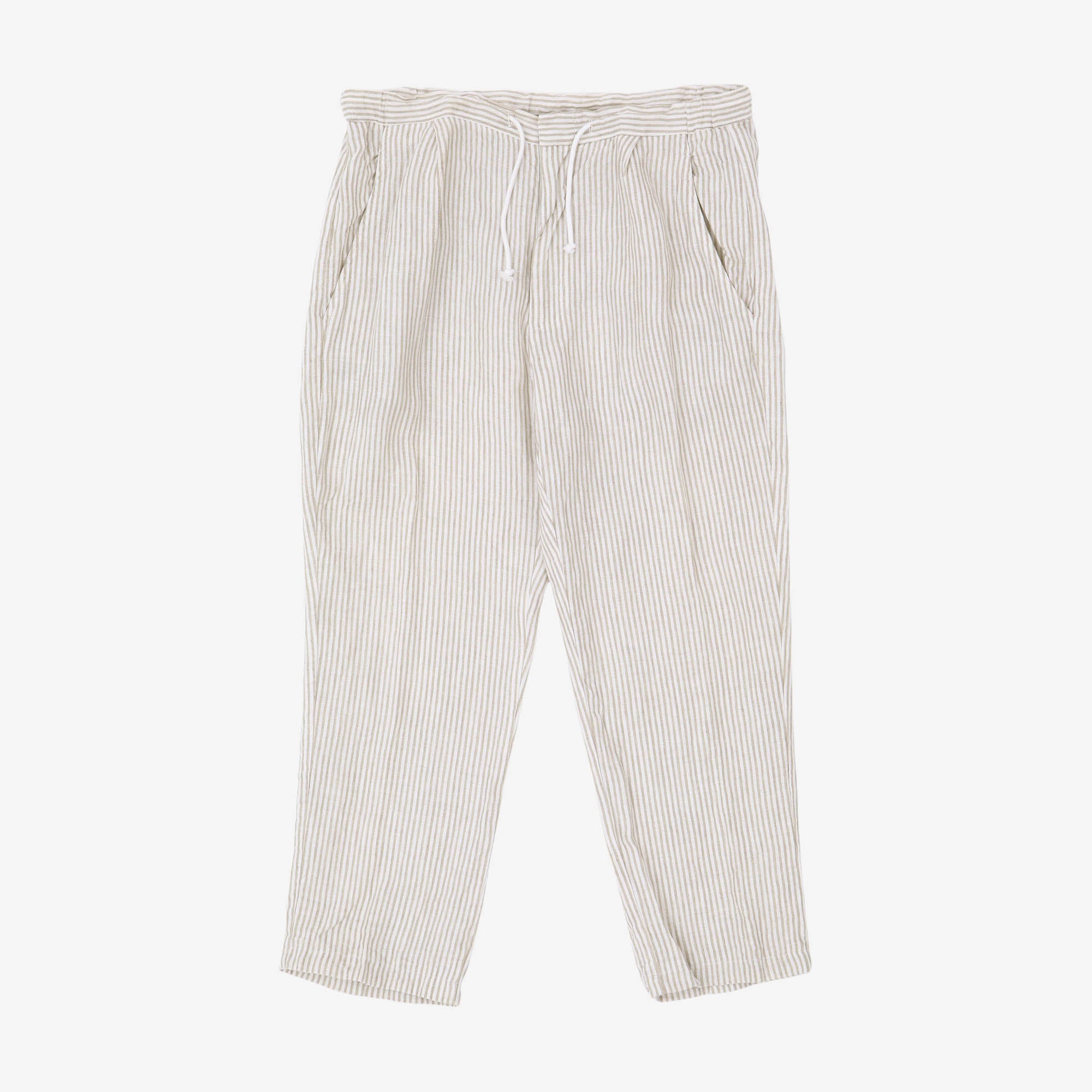Striped Linen Trousers (34W X 25.5L)