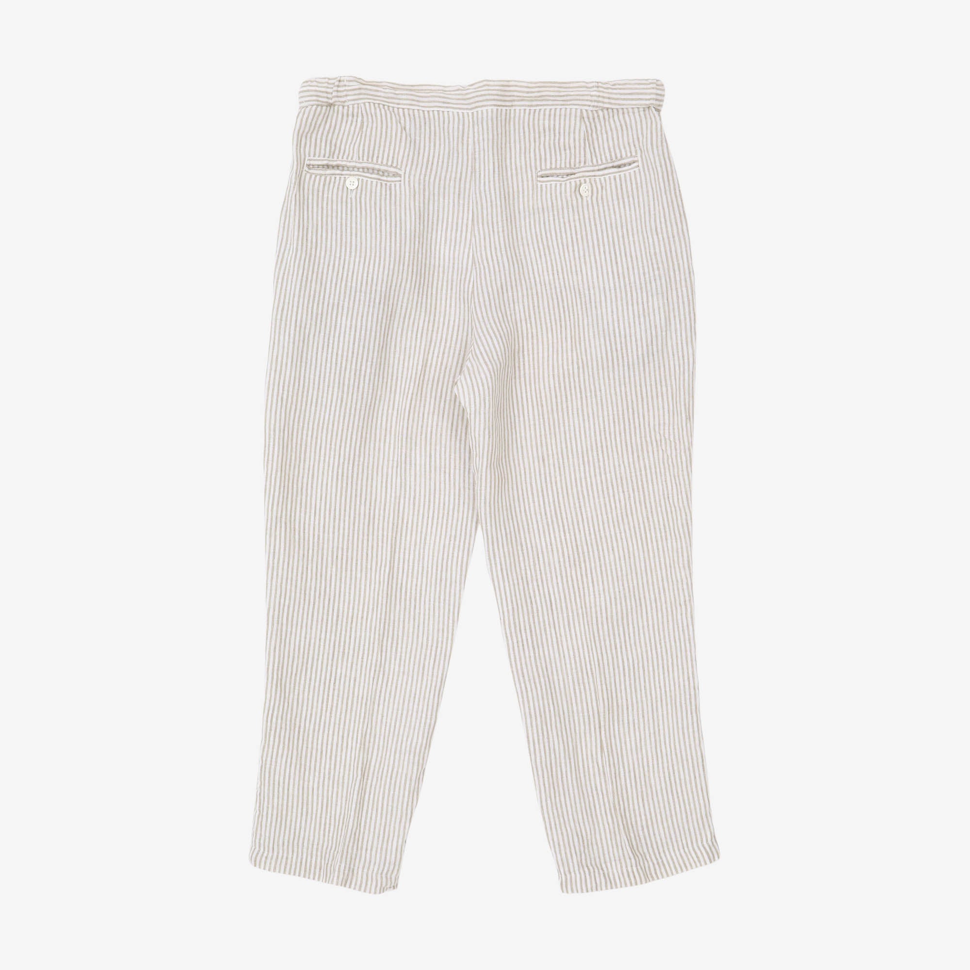 Striped Linen Trousers (34W X 25.5L)