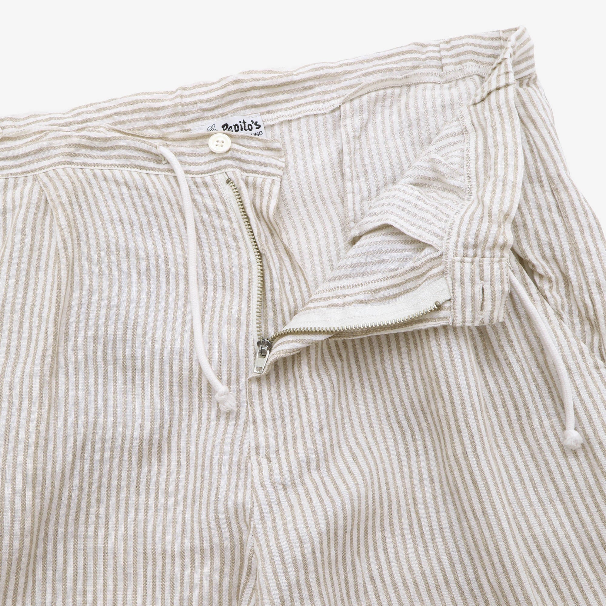 Striped Linen Trousers (34W X 25.5L)