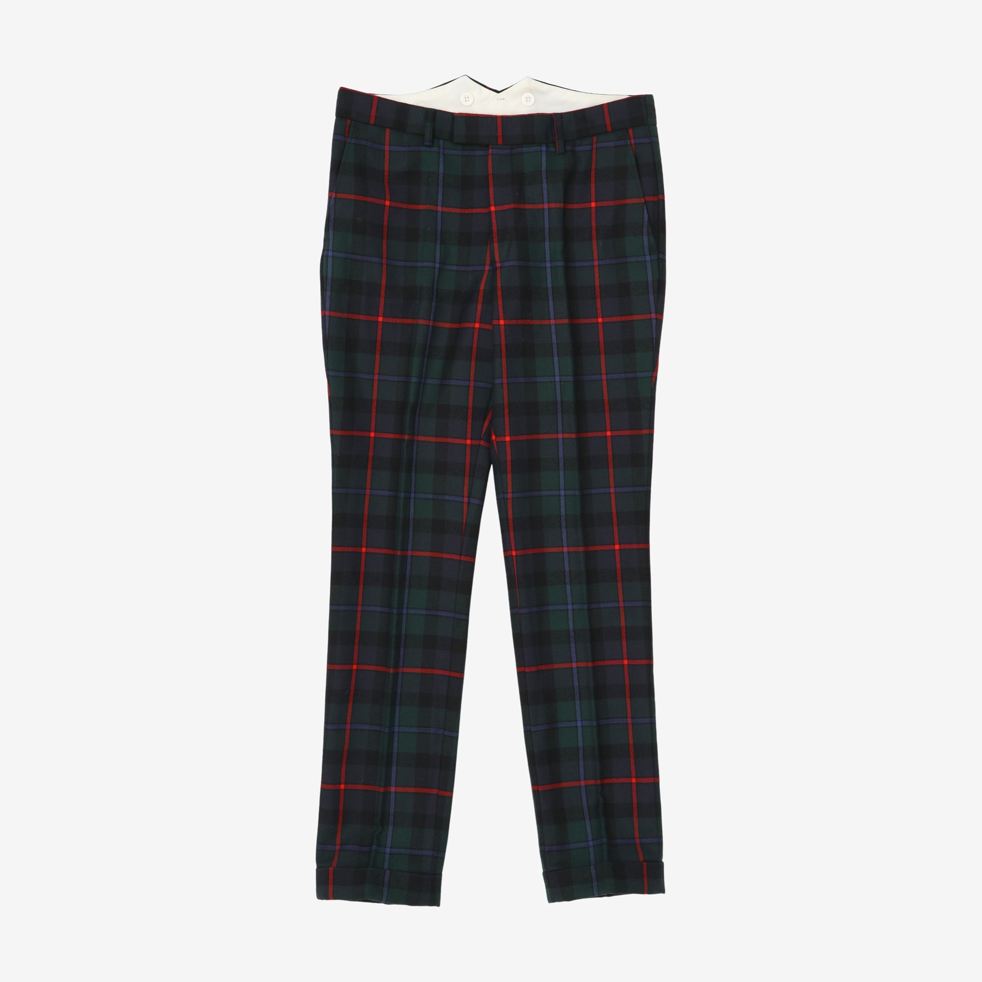 Tartan Wool Trousers (34W X 30.5L)