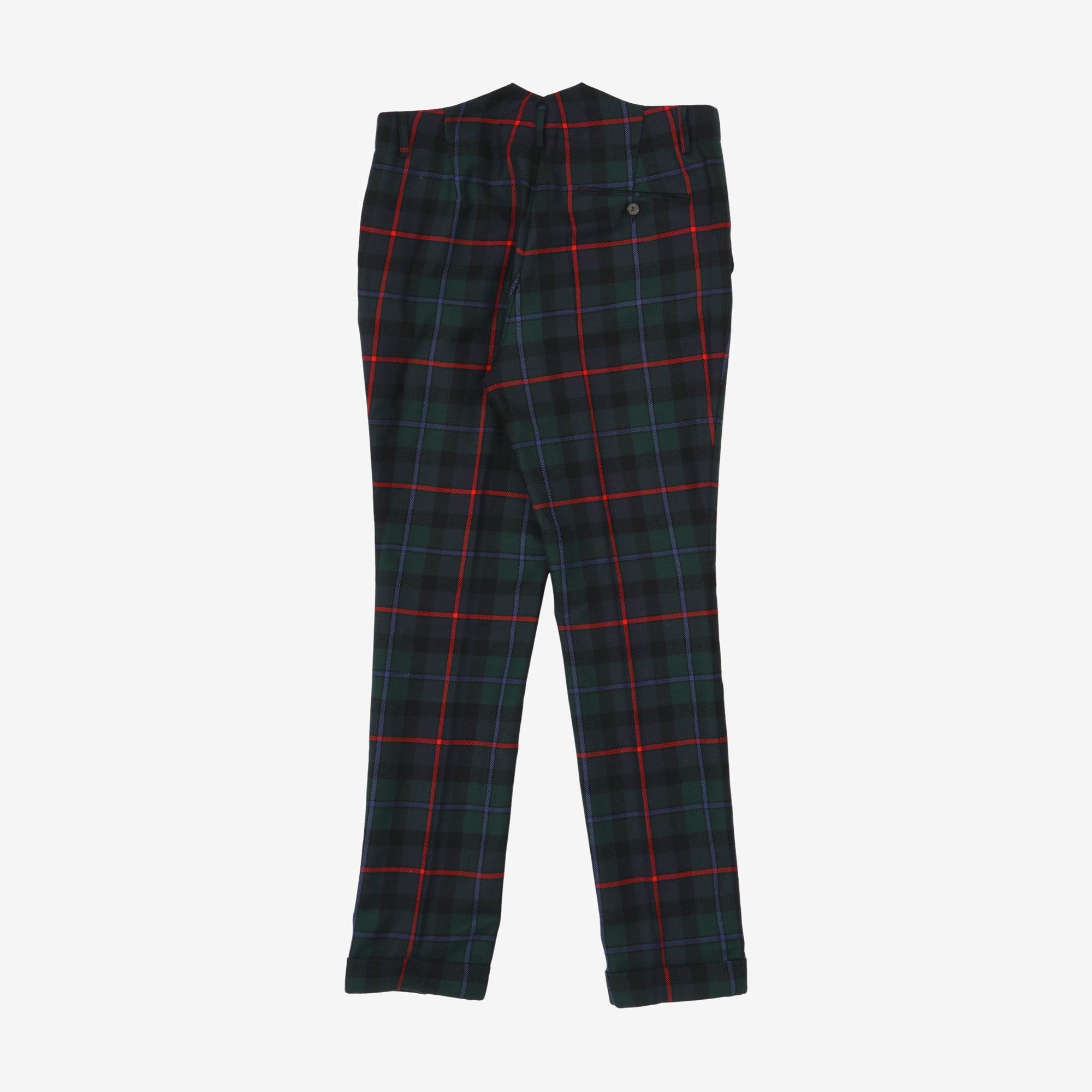 Tartan Wool Trousers (34W X 30.5L)