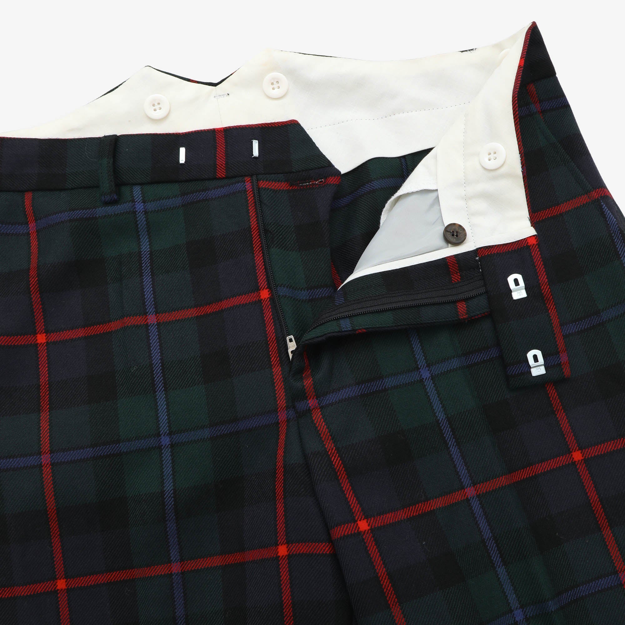 Tartan Wool Trousers (34W X 30.5L)
