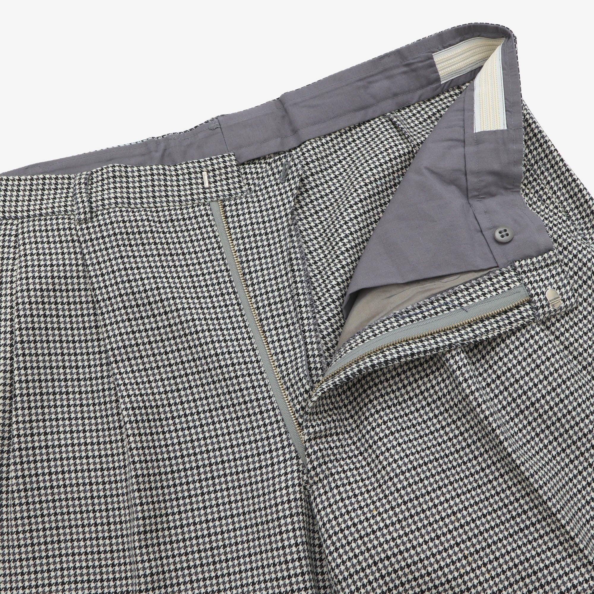 Wool Houndstooth Trousers (38W X 32L)