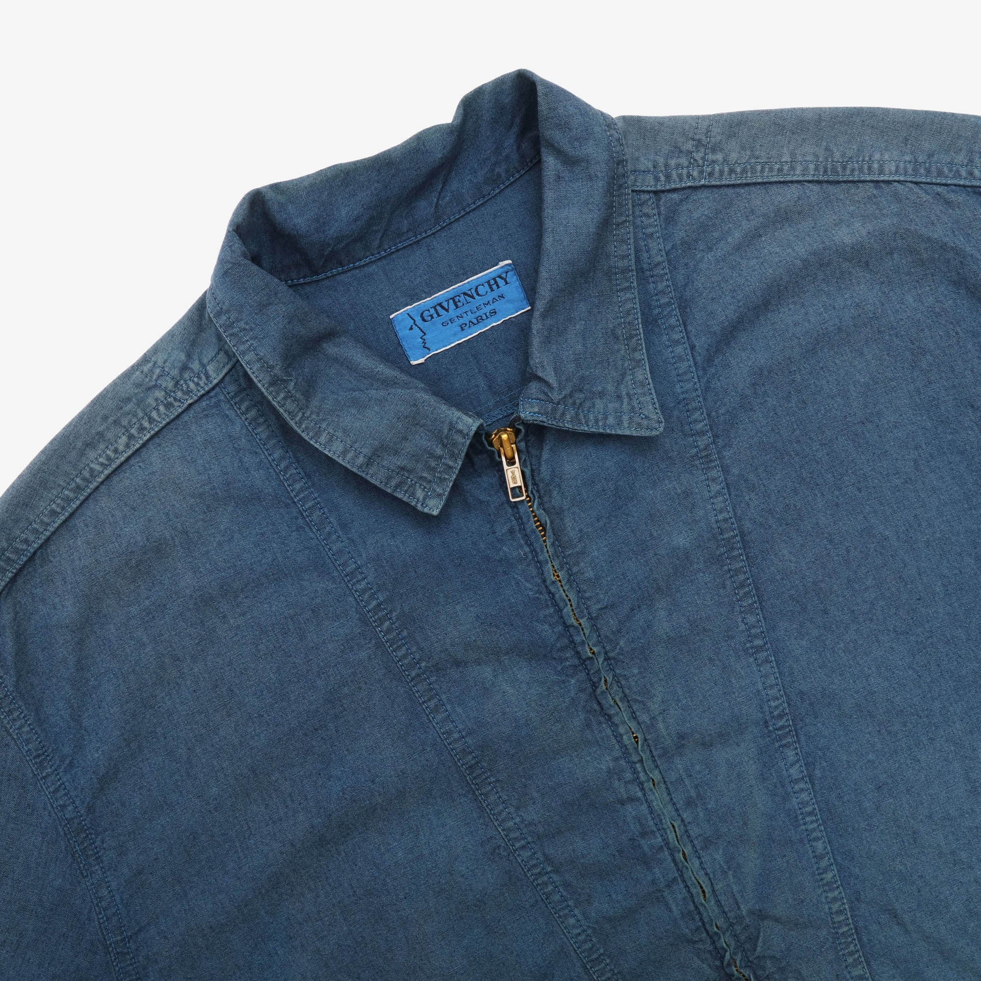 Vintage Chambray Zip Smock