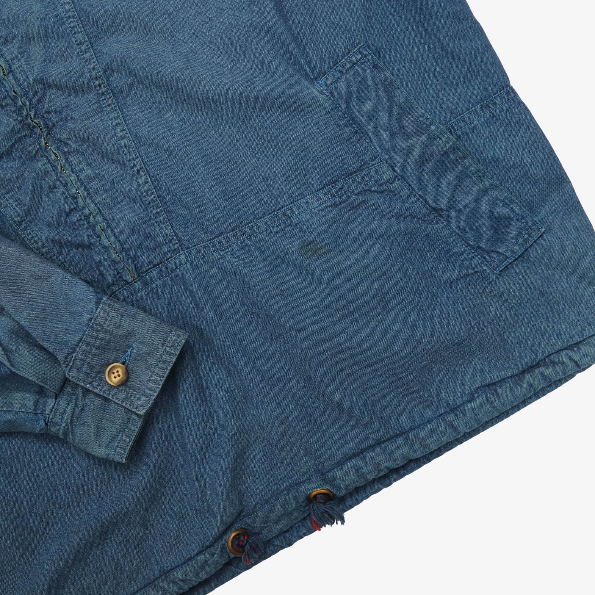 Vintage Chambray Zip Smock
