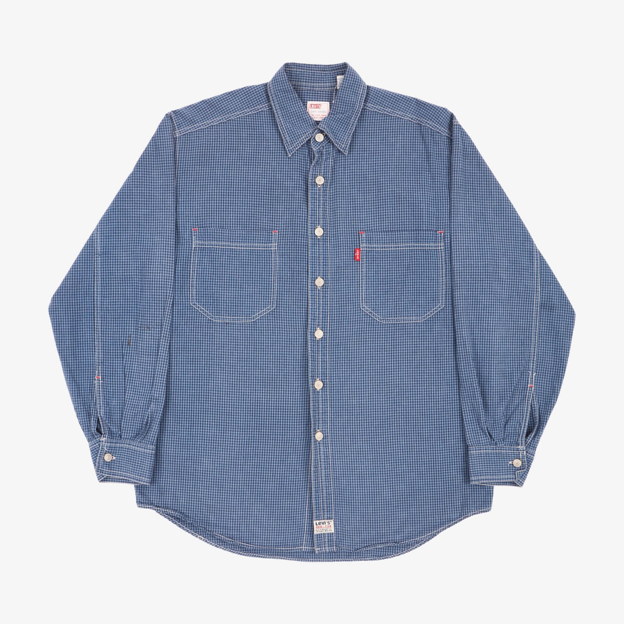 Vintage Red Tab Gingham Work Shirt