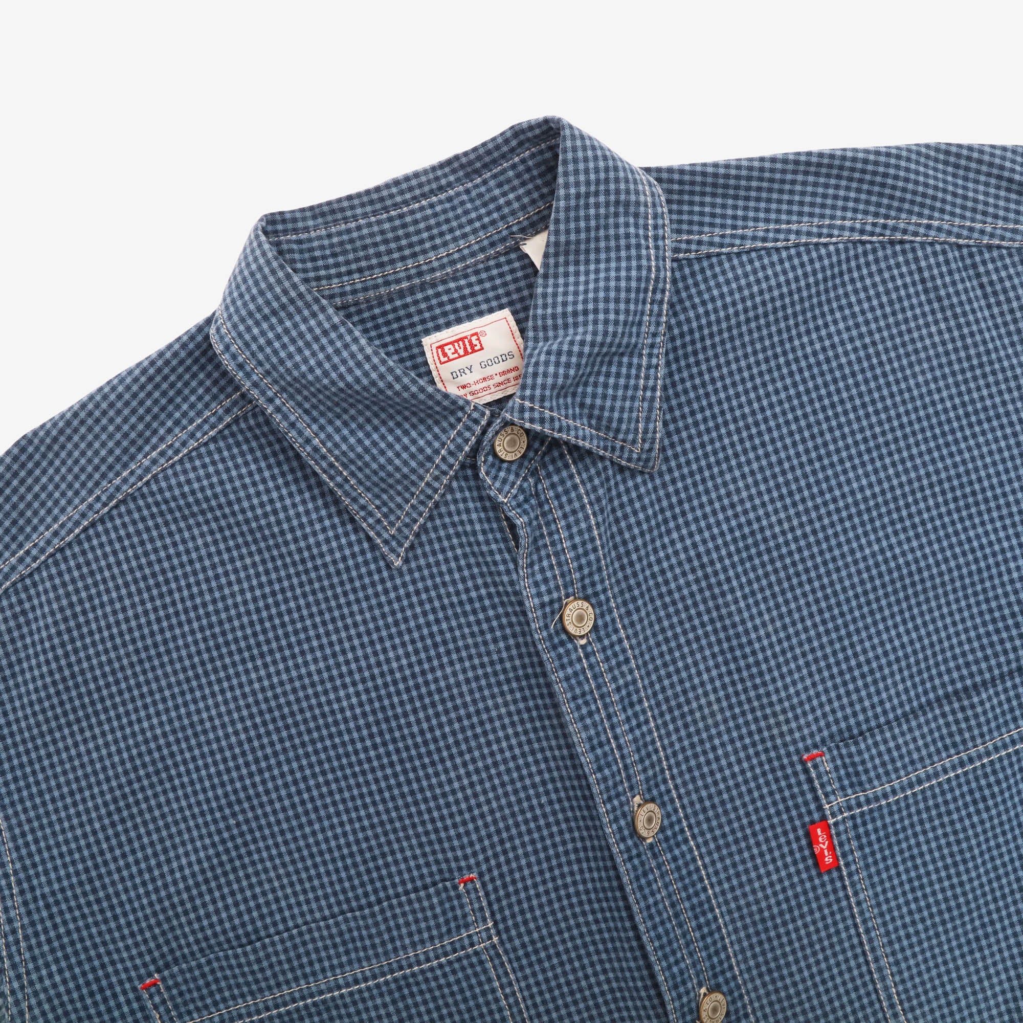 Vintage Red Tab Gingham Work Shirt