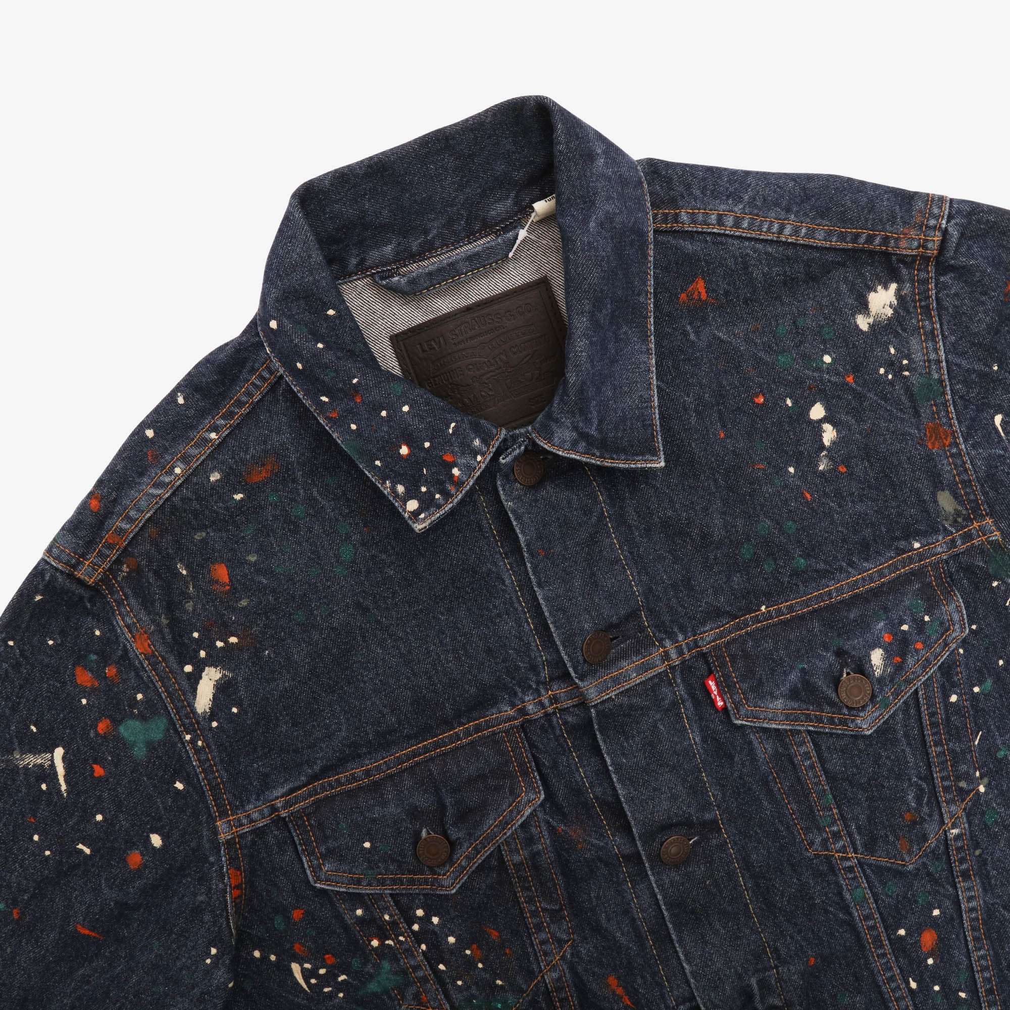 Painted Selvedge Trucker Jacket (END)