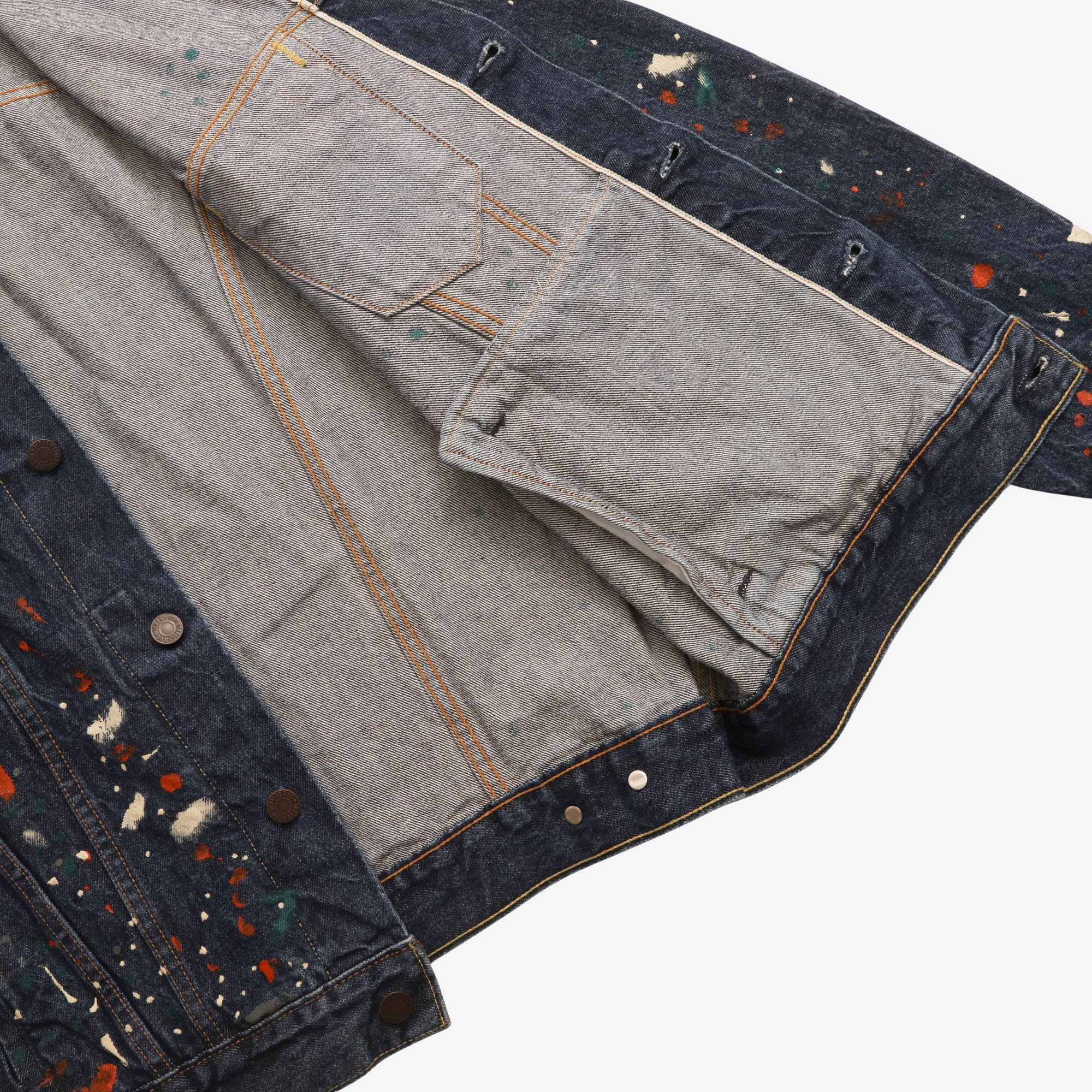 Painted Selvedge Trucker Jacket (END)