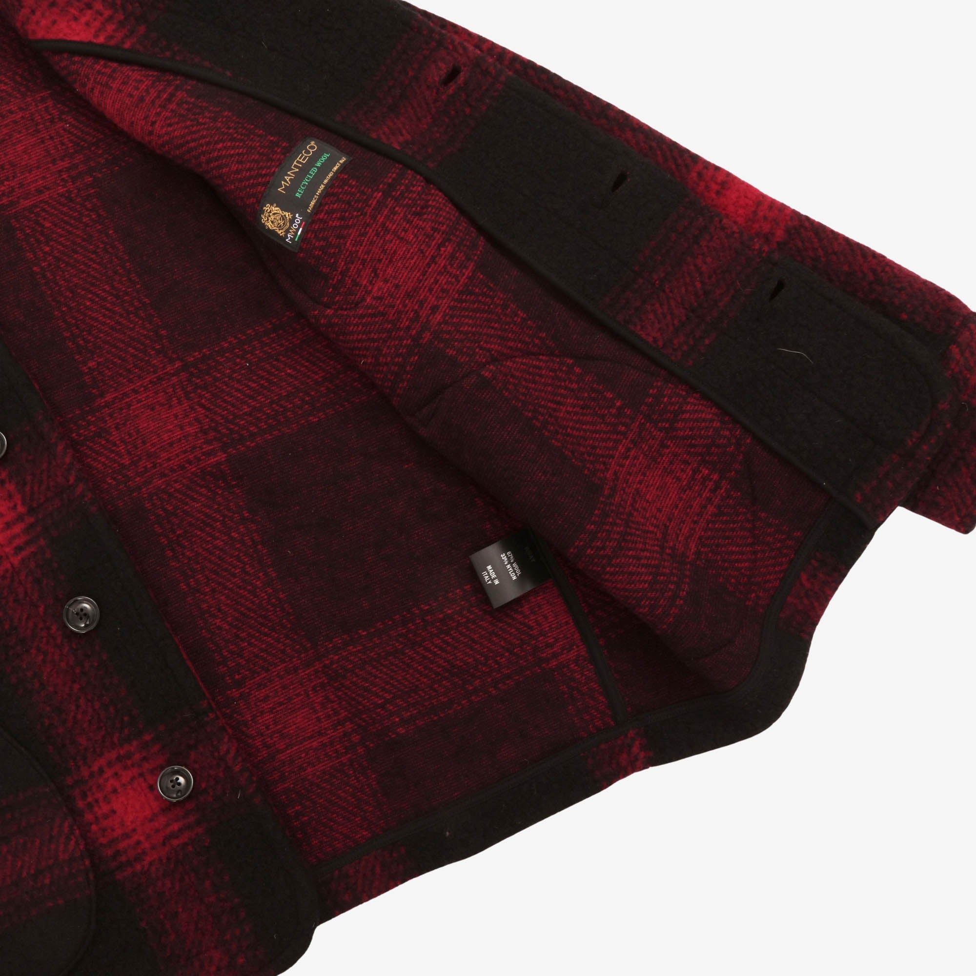Buffalo Plaid Shawl Collar Jacket