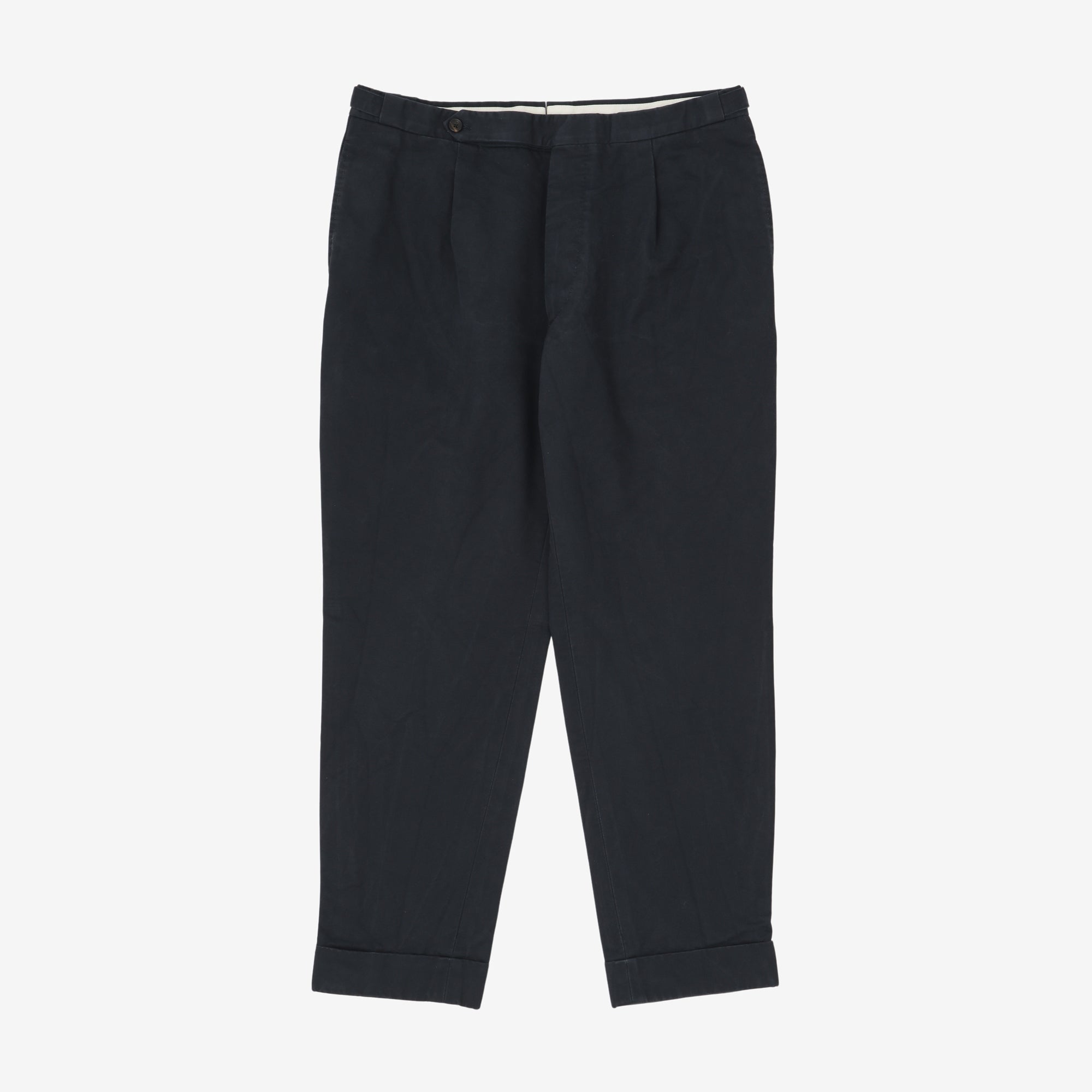 Single Pleat Chino Trousers (34W X 29L)