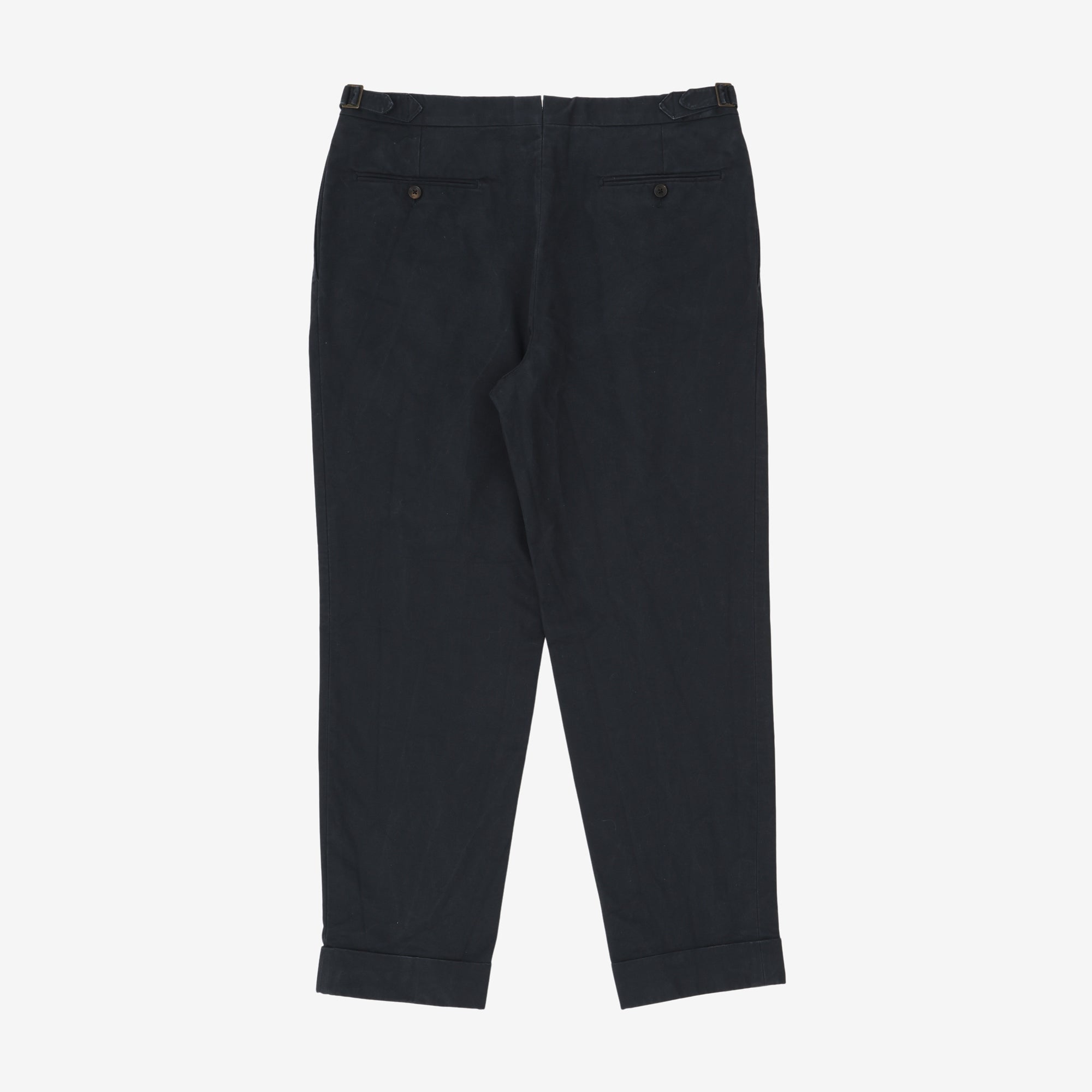 Single Pleat Chino Trousers (34W X 29L)