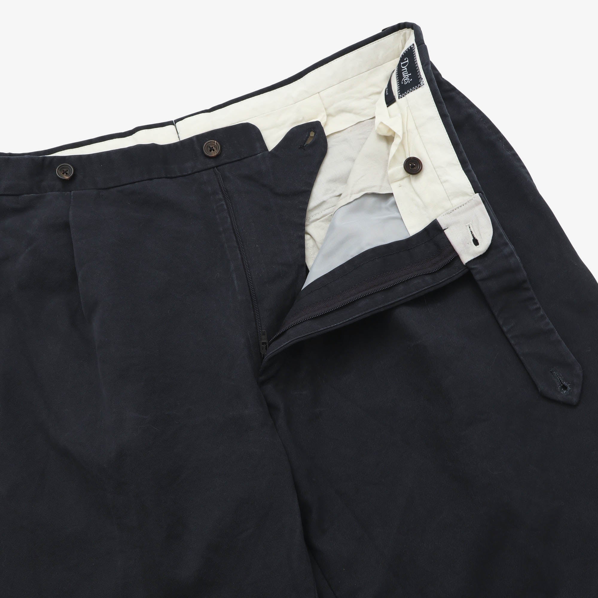 Single Pleat Chino Trousers (34W X 29L)