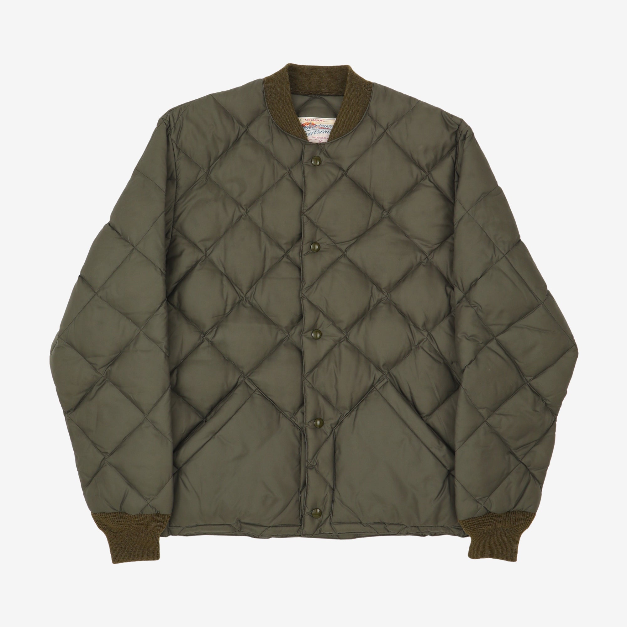 Nylon Quilted Down Jacket