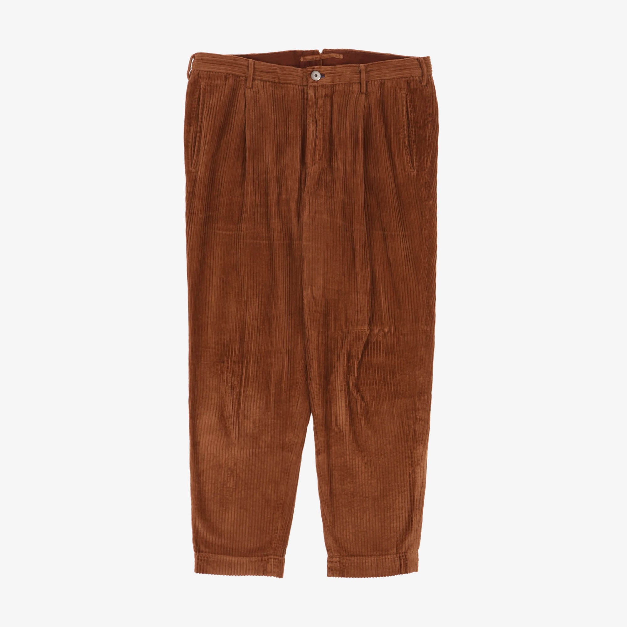 Pleated Corduroy Trousers (38W X 29L)