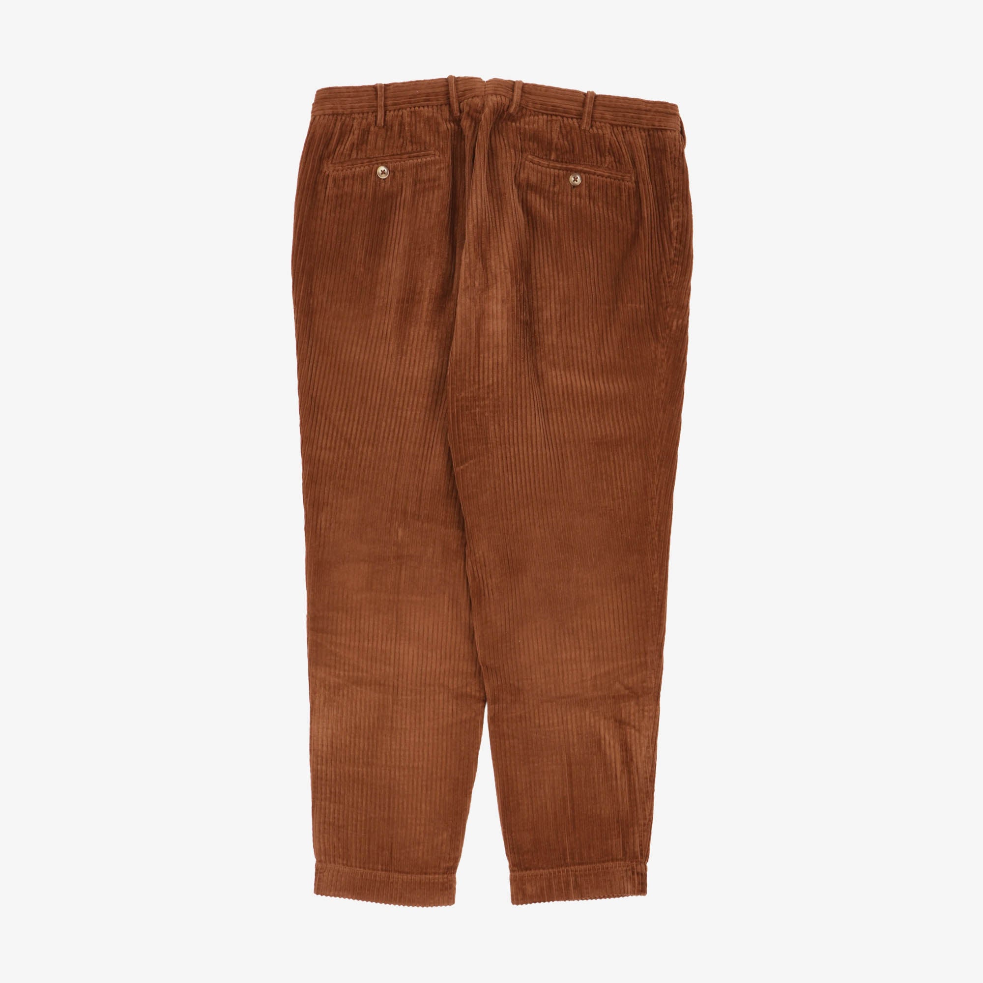 Pleated Corduroy Trousers (38W X 29L)