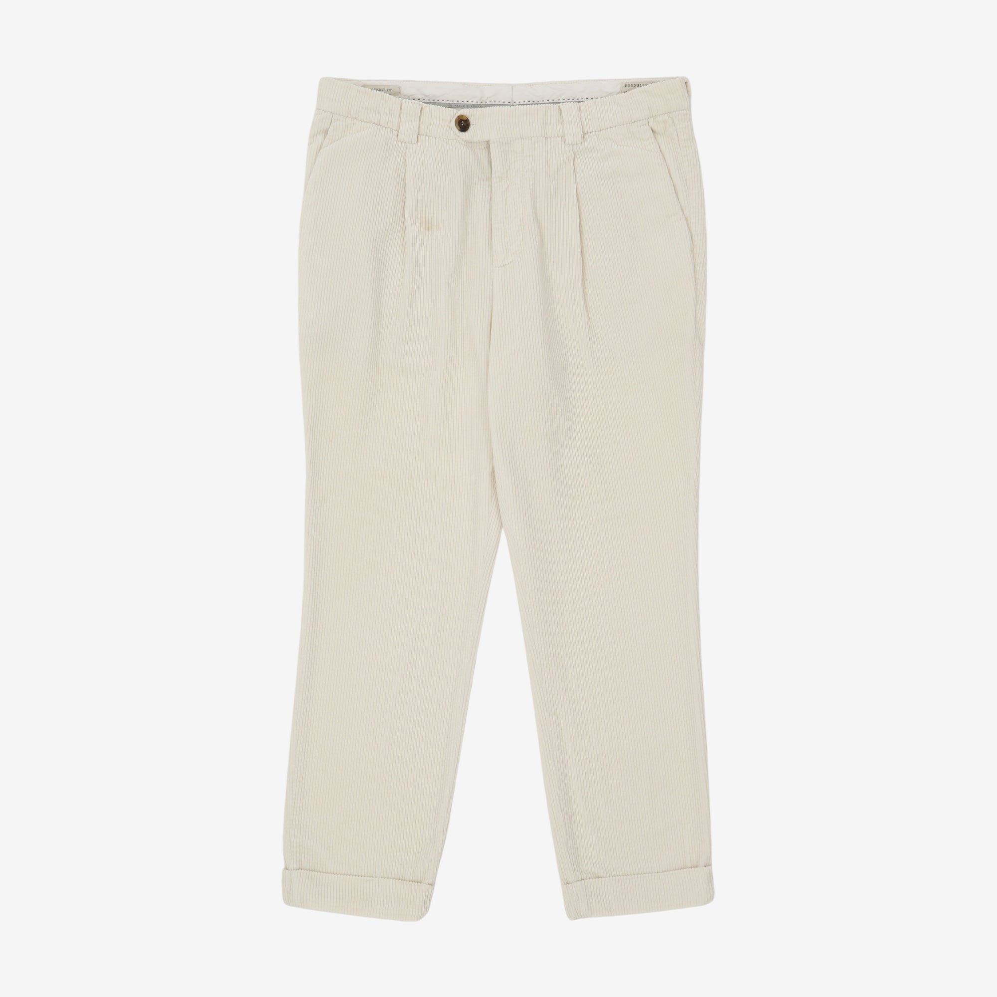 Leisure Fit Corduroy Trousers (36W X 27L)