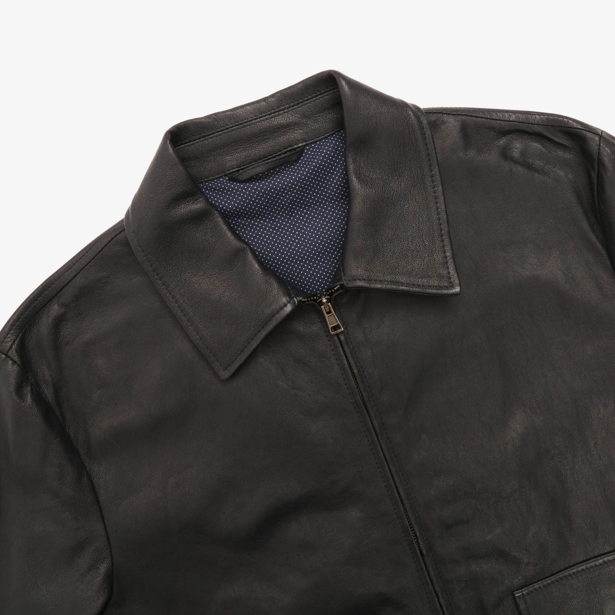Leather Bomber Jacket