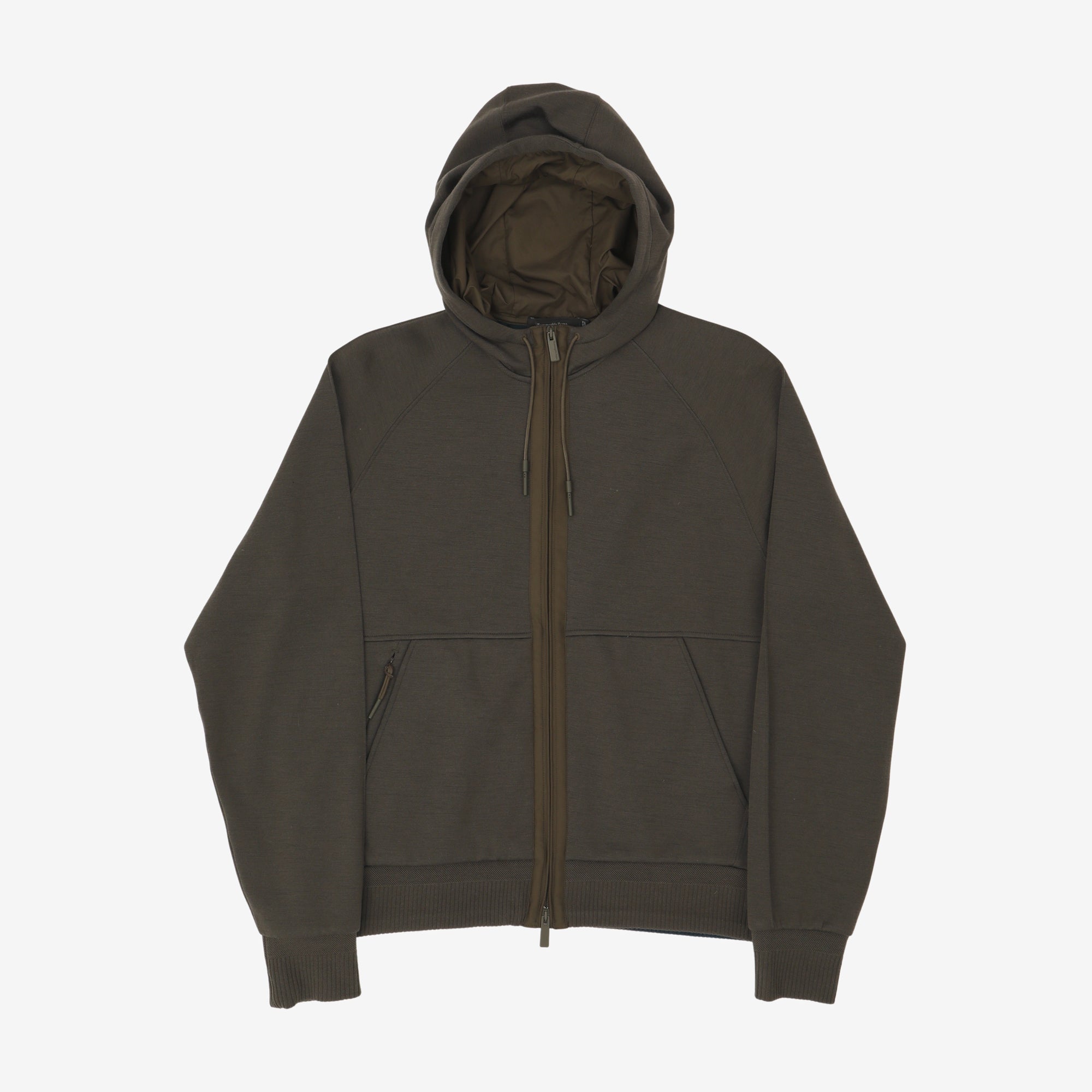 Jersey Zip Up Hoodie