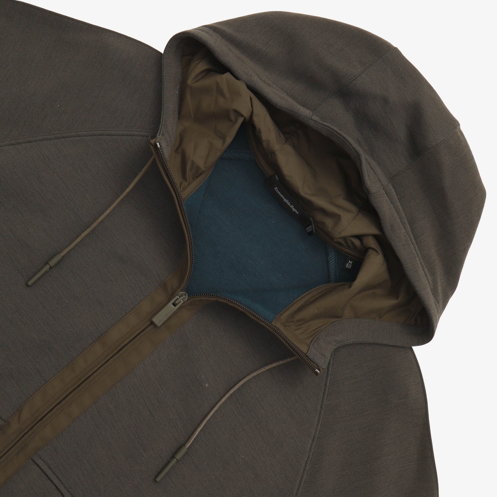 Jersey Zip Up Hoodie