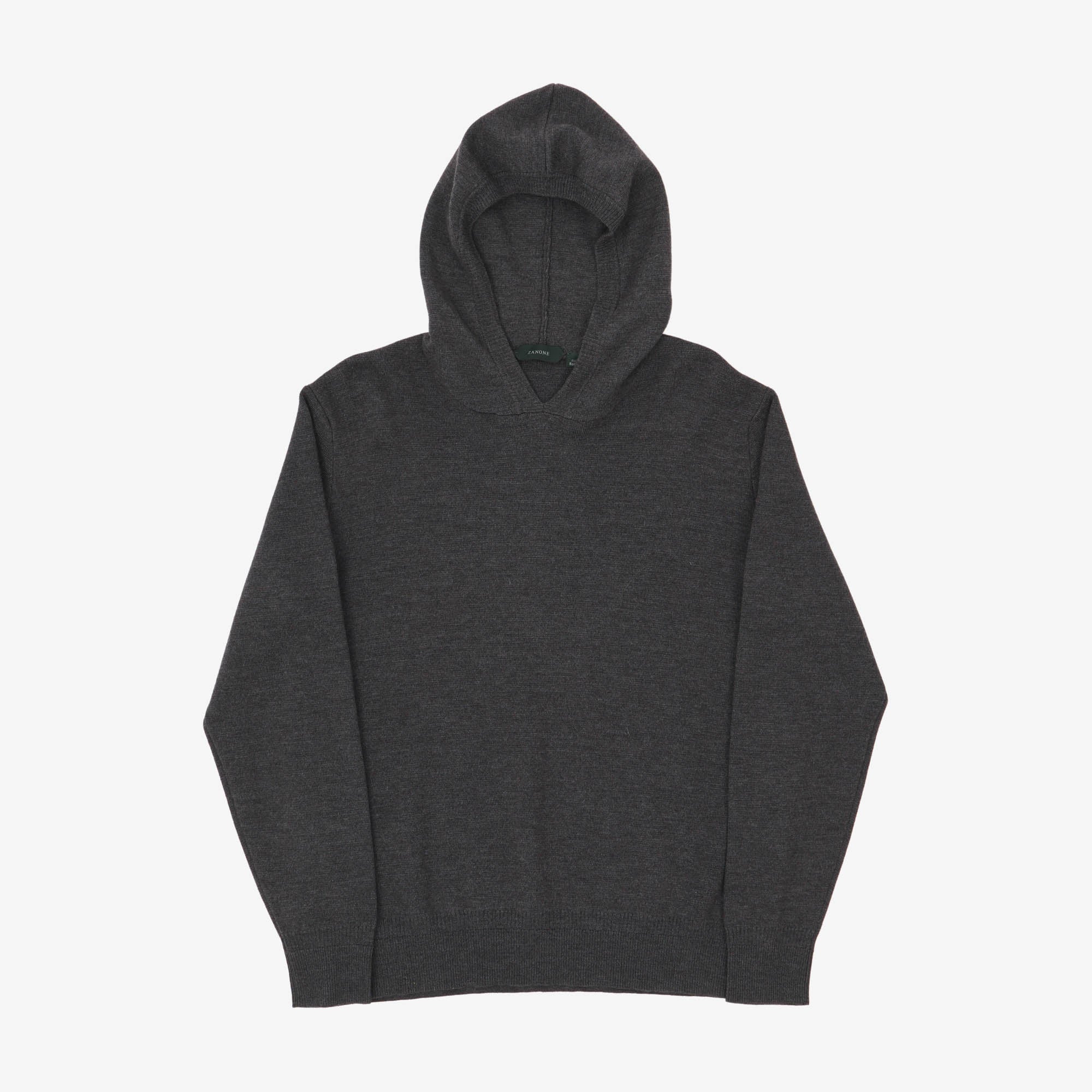 Wool Knit Hoodie
