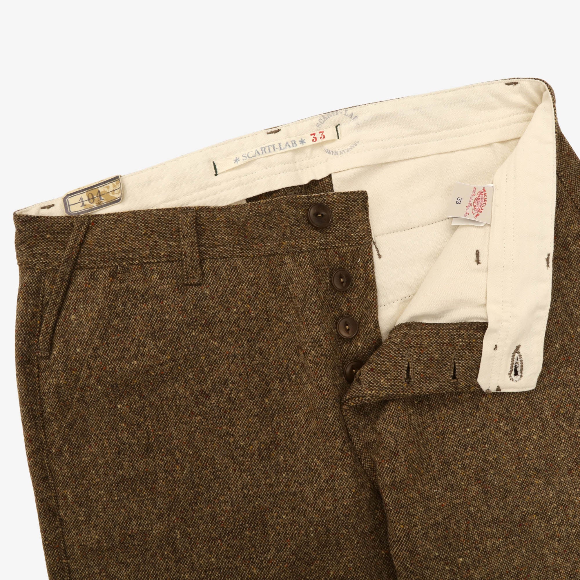 101 Tweed Tapered Trousers (33W X 33L)