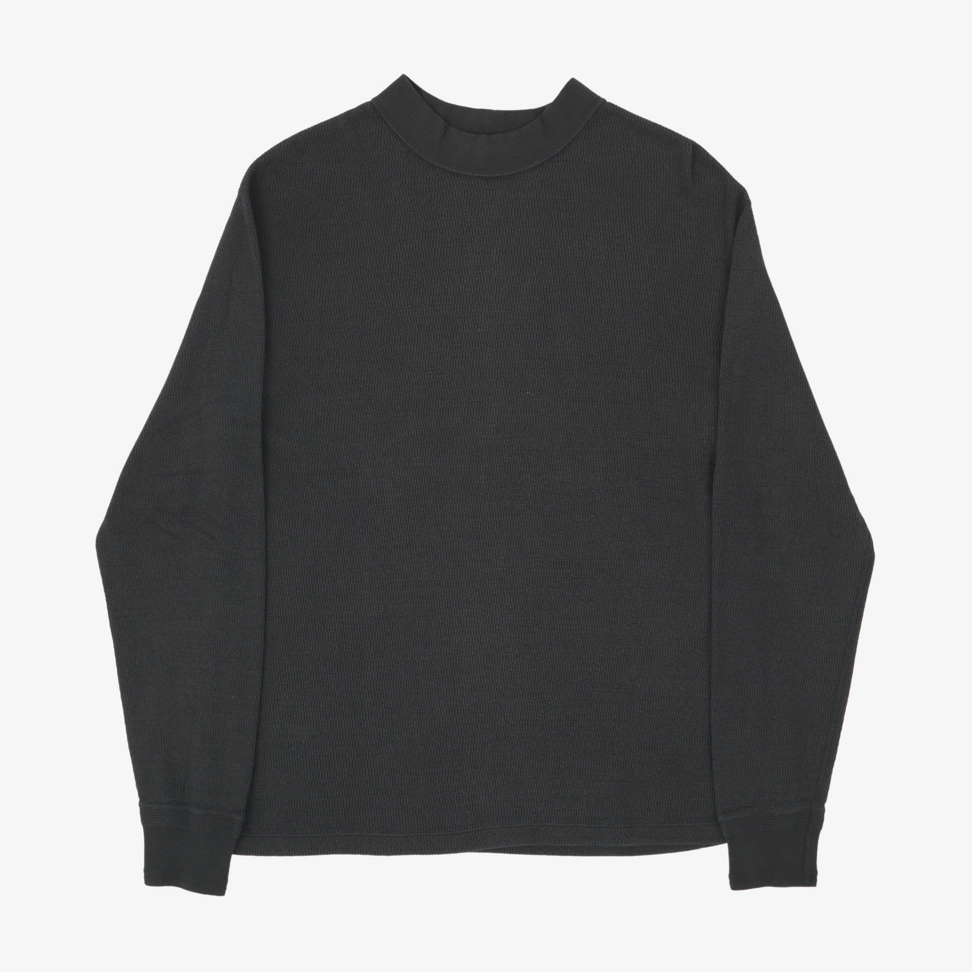 LRC1123 Supima Honeycomb Mock Neck Thermal