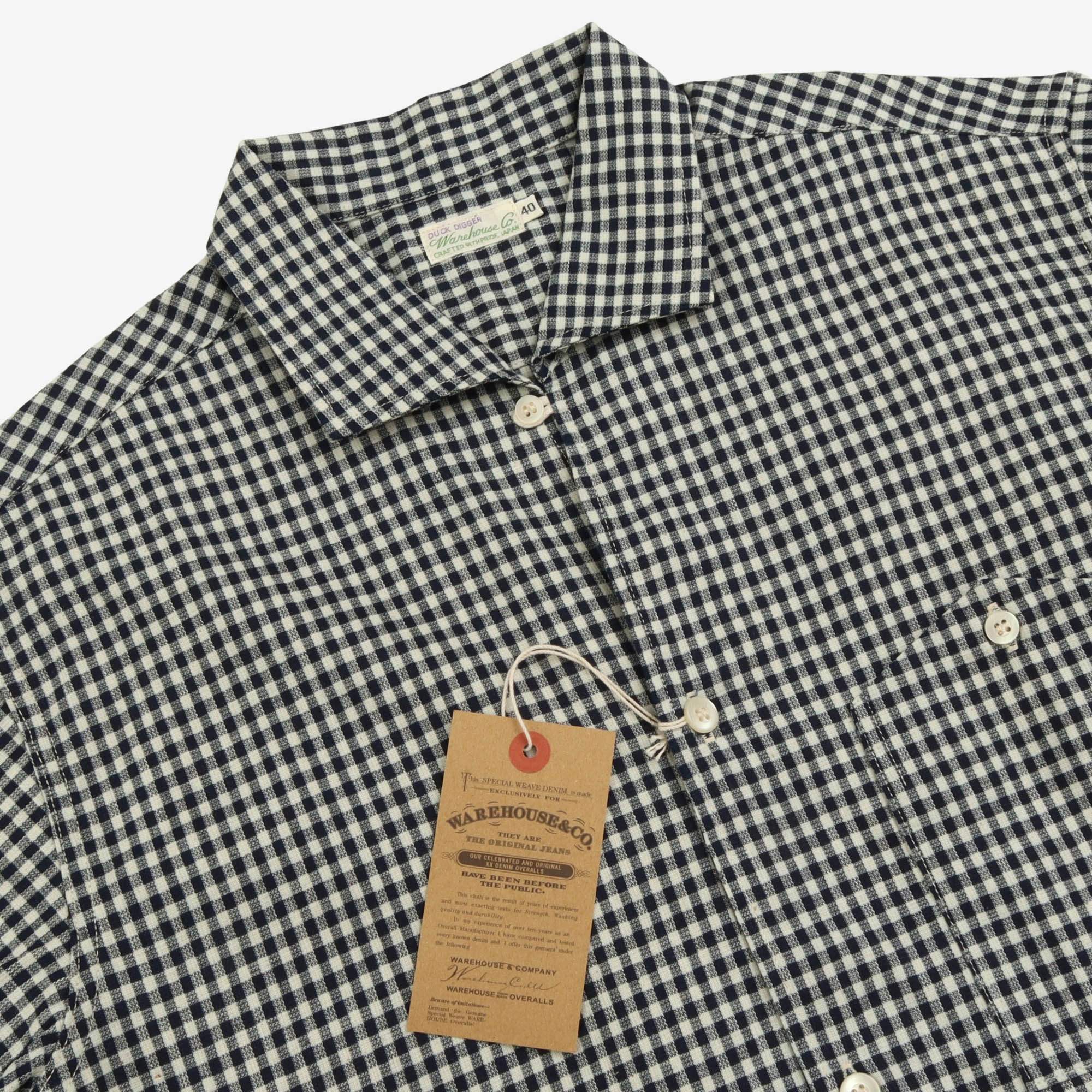3091 Duck Digger SS Gingham Shirt